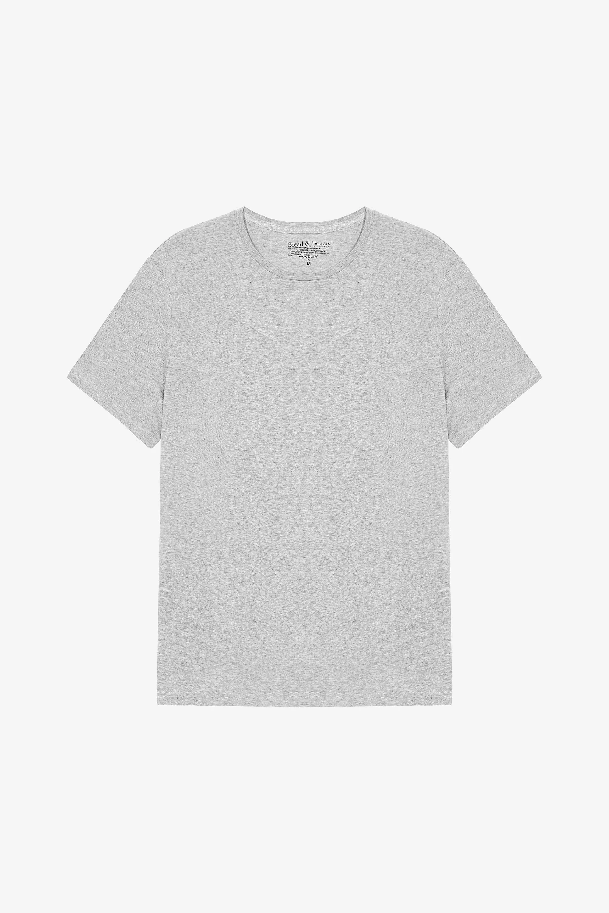 Crew-Neck Slim Grey Melange - Image 5