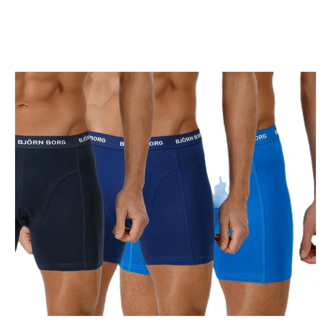 Solid Shorts 3-Pack Blue