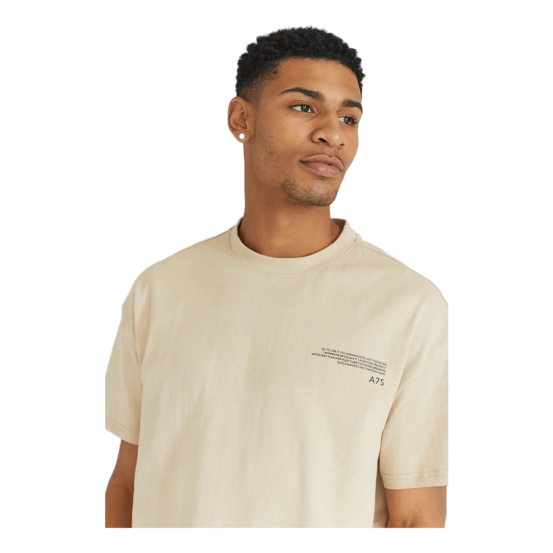 Tee Small Text Print - Image 6