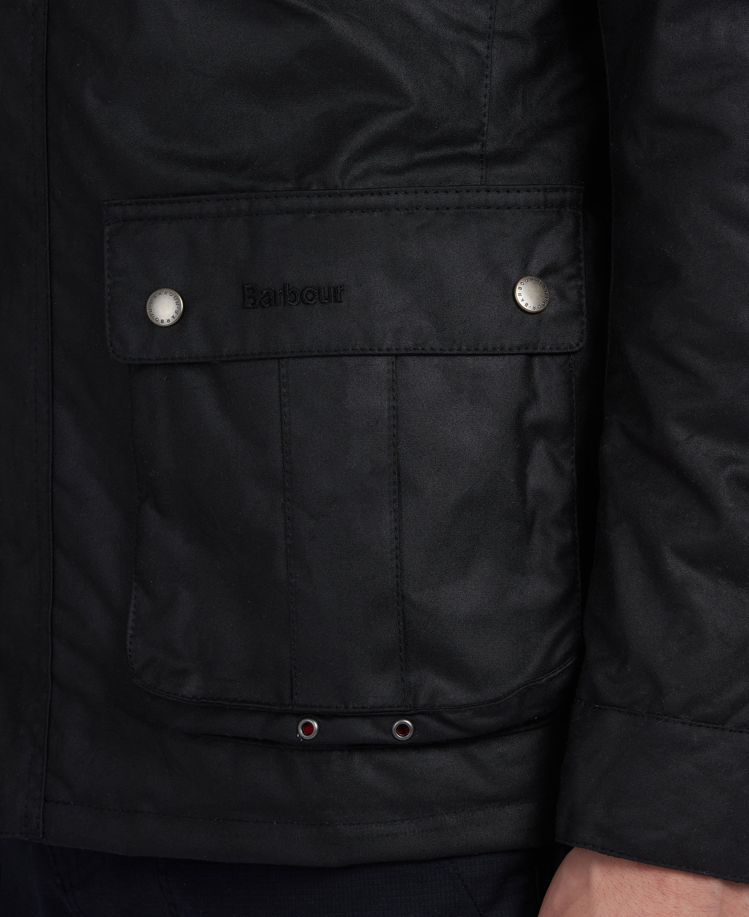 Barbour B.intl Duke Wax Jacket Bk91 - Image 6