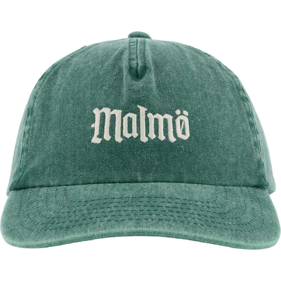 Malmö 5 Panel Cap Bottle Green / Cream - Image 5