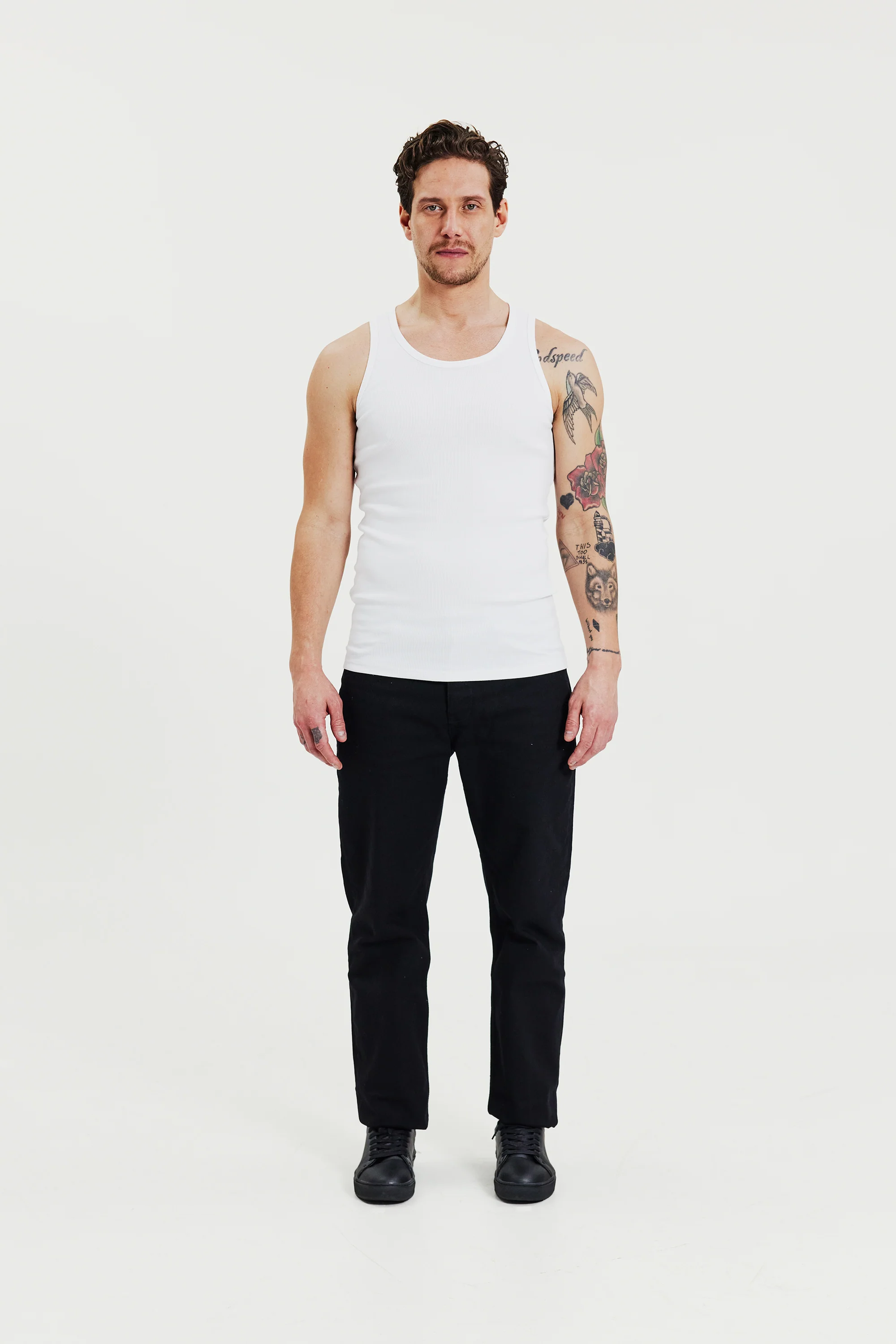 Tank Ribbed 2-Pack White