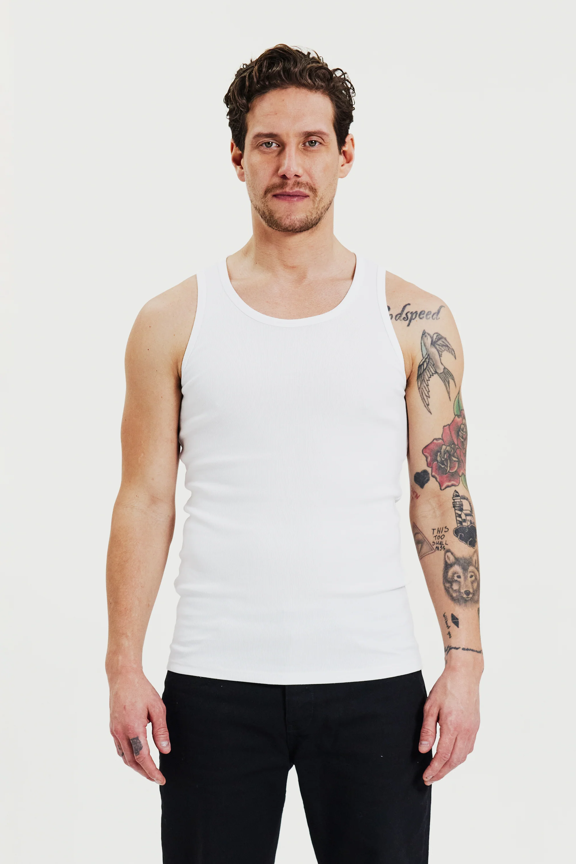 Tank Ribbed 2-Pack White - Image 2
