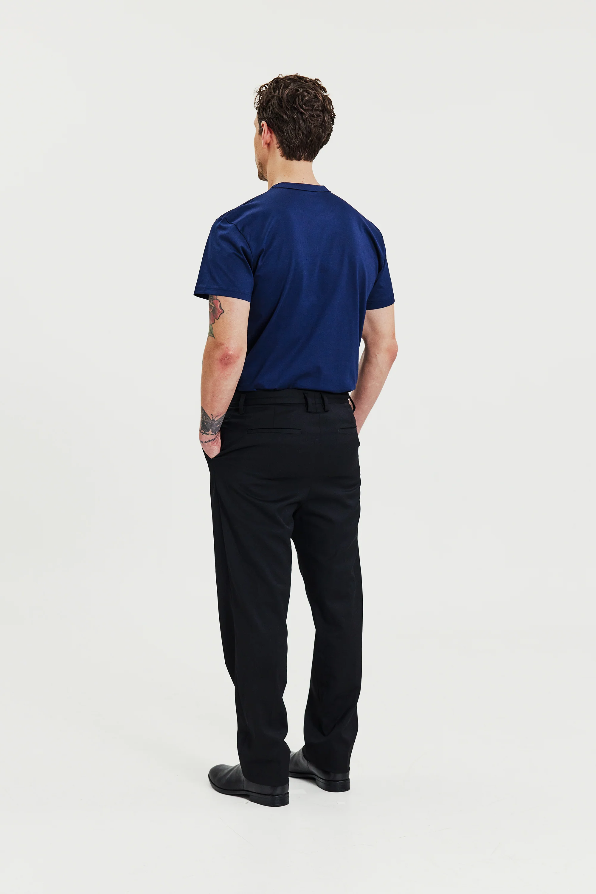 Crew-Neck Pima Navy Blue - Image 4