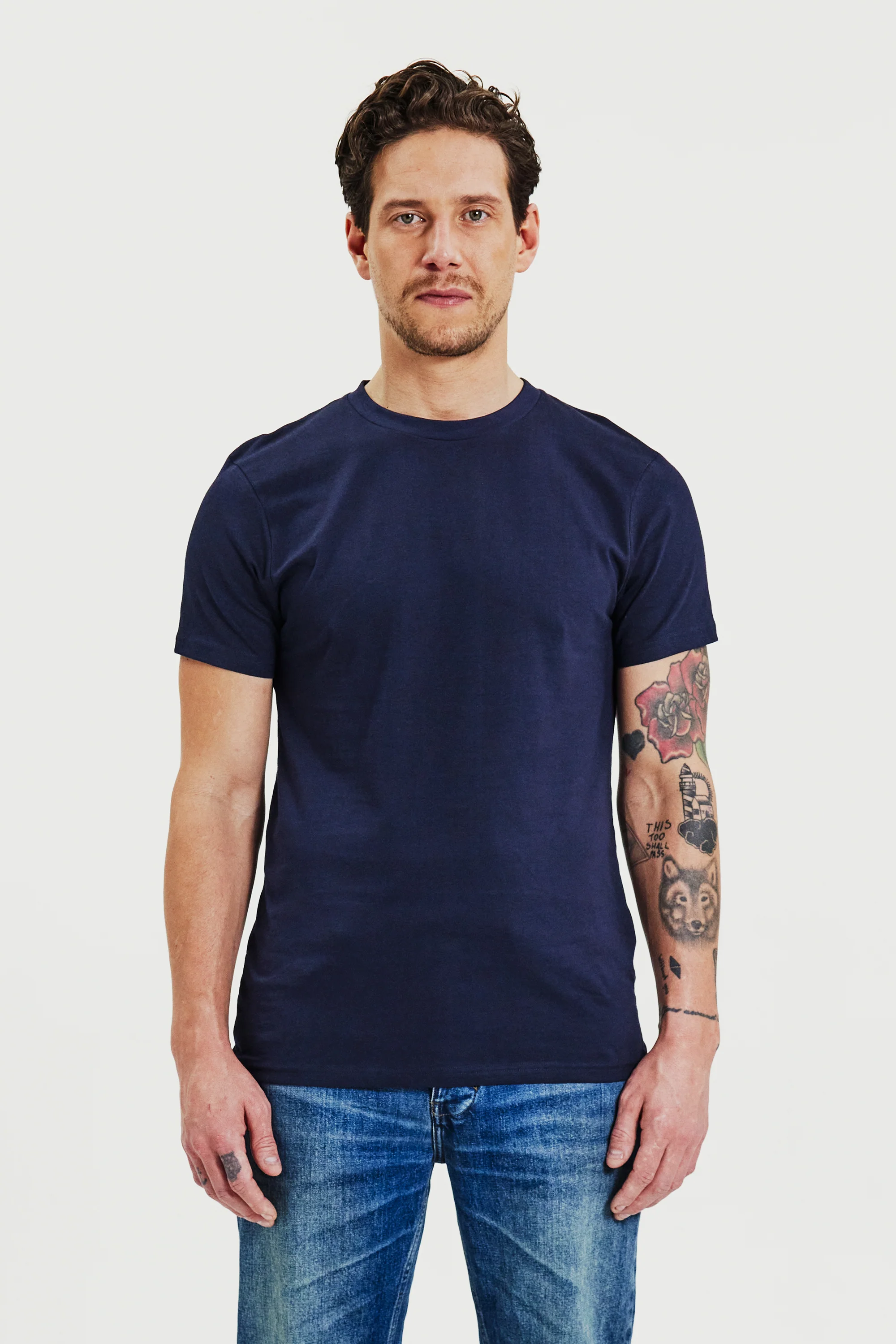 Crew-Neck Regular Dark Navy - Image 2