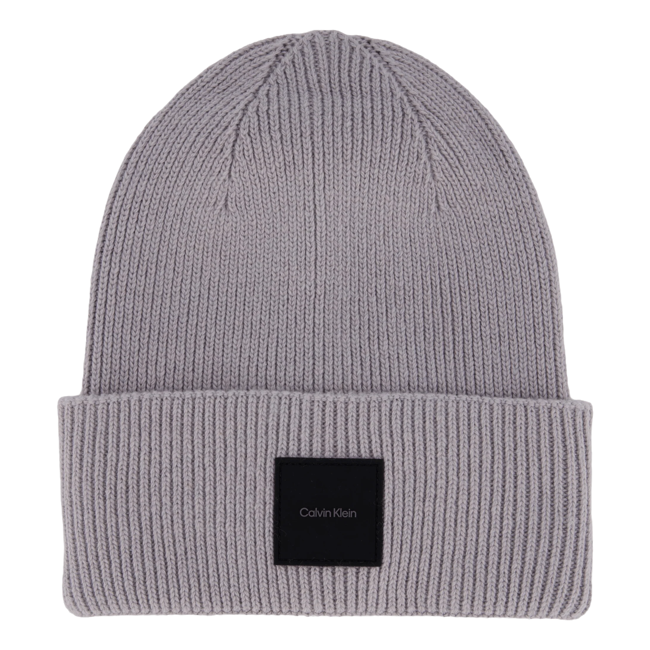 Cotton/wool Fine Rib Beanie Pbn Mid Gray