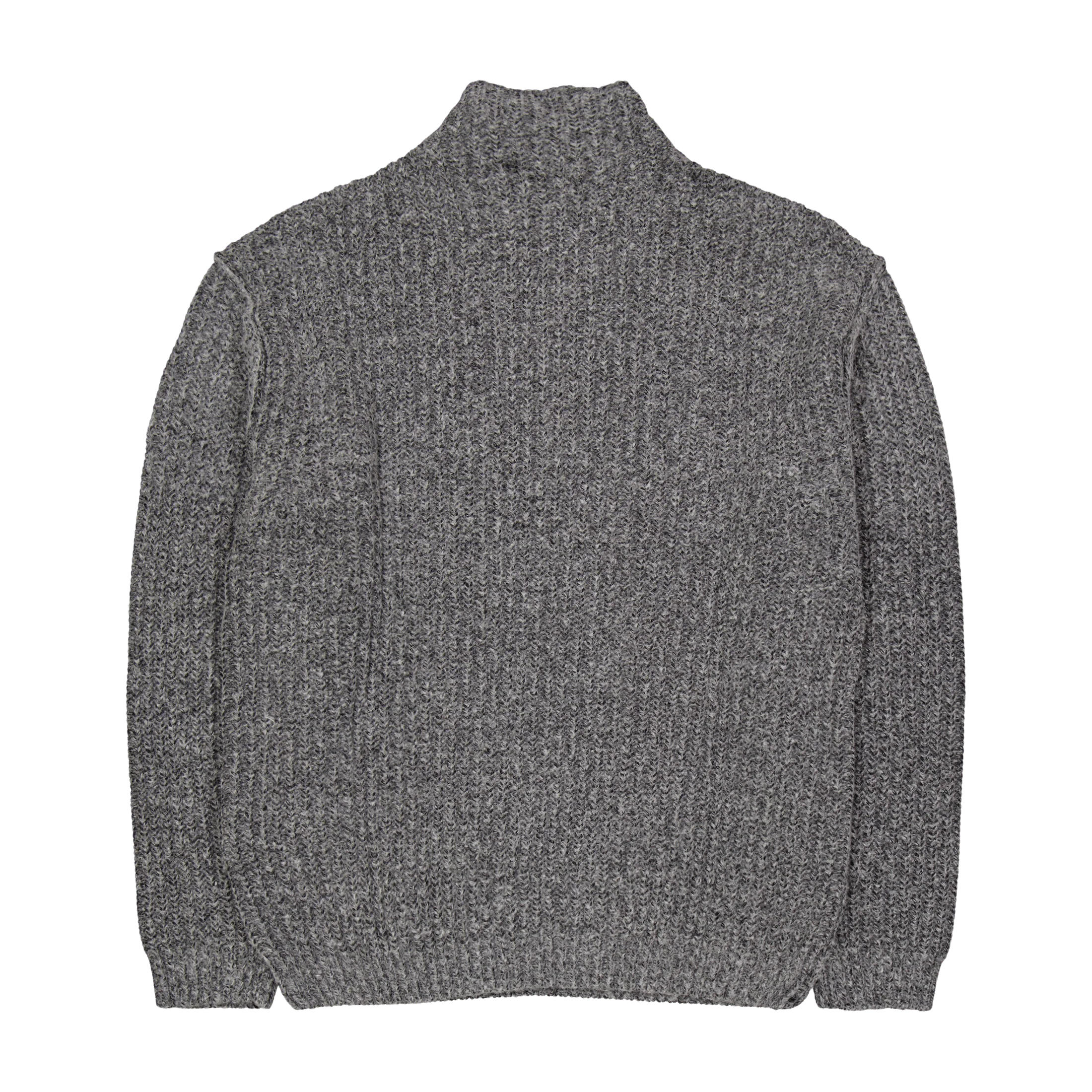Calvin Klein Half Cardigan Mock Neck Sweat Beh - Image 2