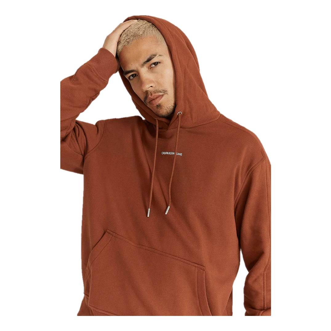 Calvin Klein JeansMicro Branding Hoodie Tortoise Shell - Image 3