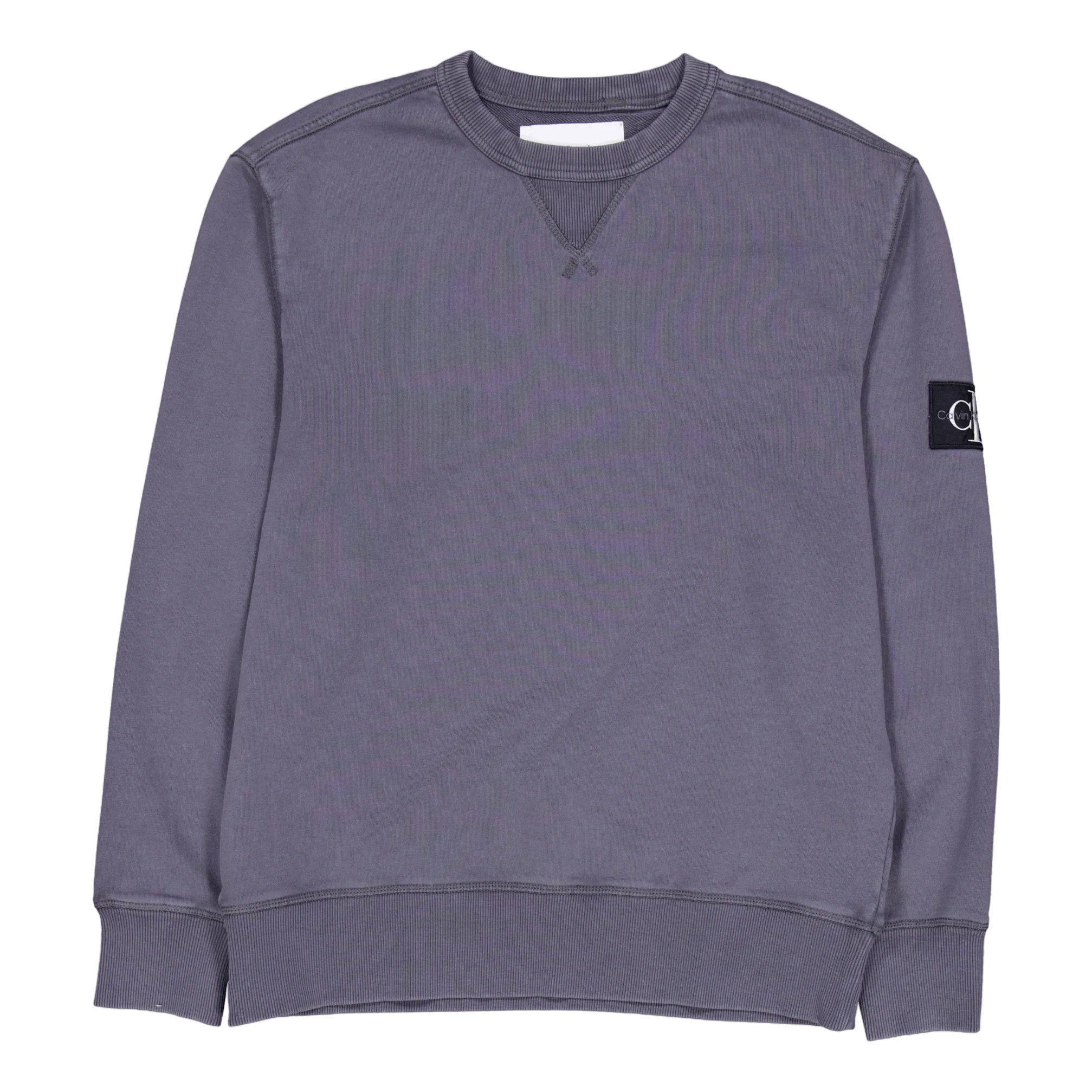 Washed Badge Crew Neck Washed