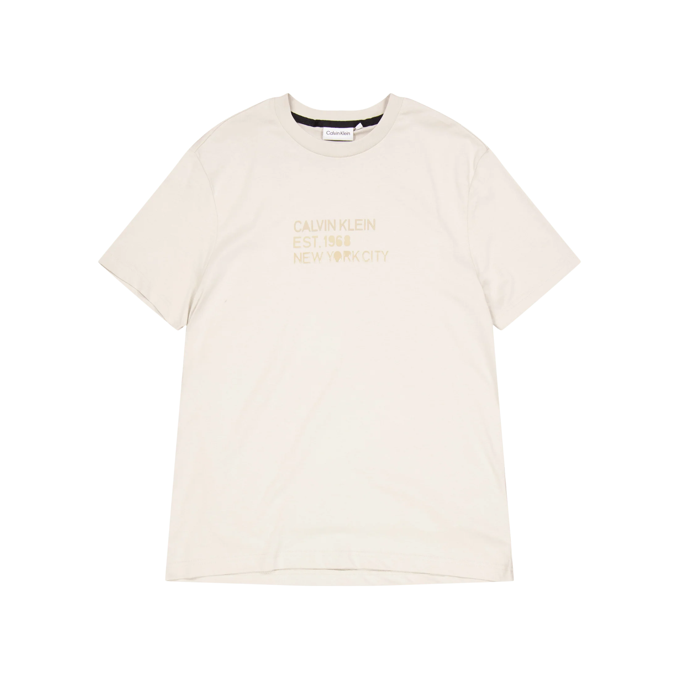 Mixed Print Stencil Logo T-shi Ace