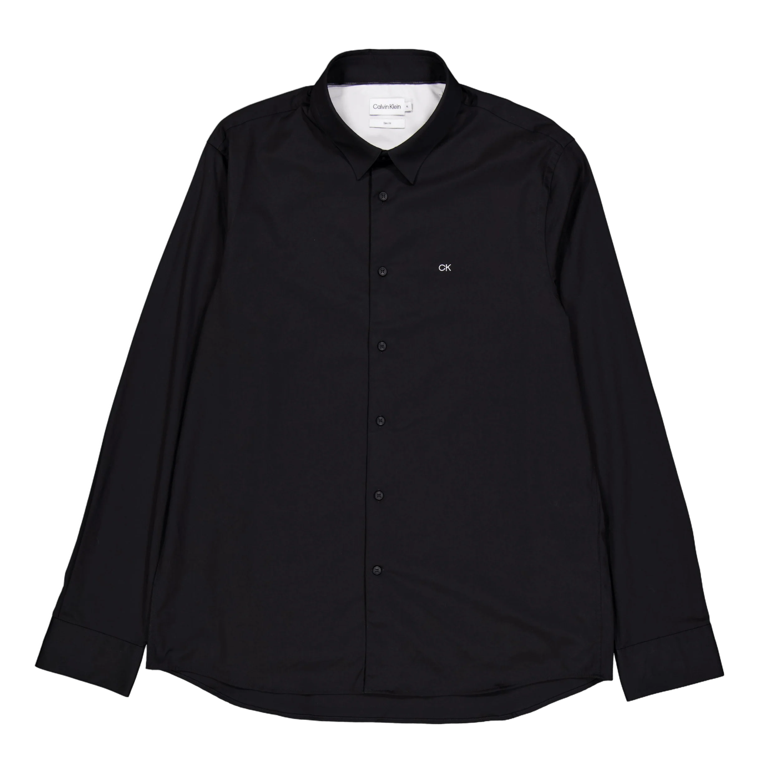 Stretch Poplin Slim Shirt Beh-ck Black
