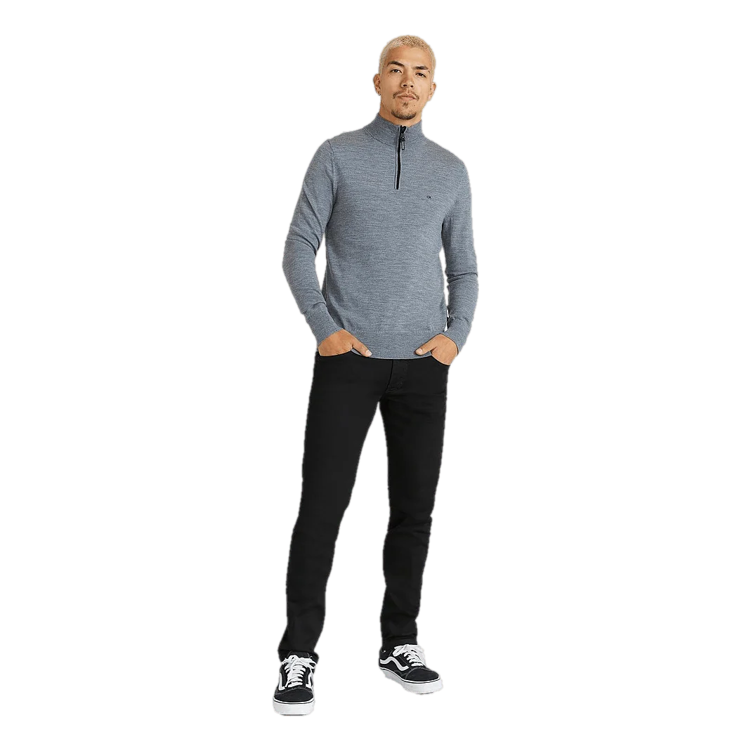 Calvin Klein Superior Wool Quarter Zip Mid - Image 3