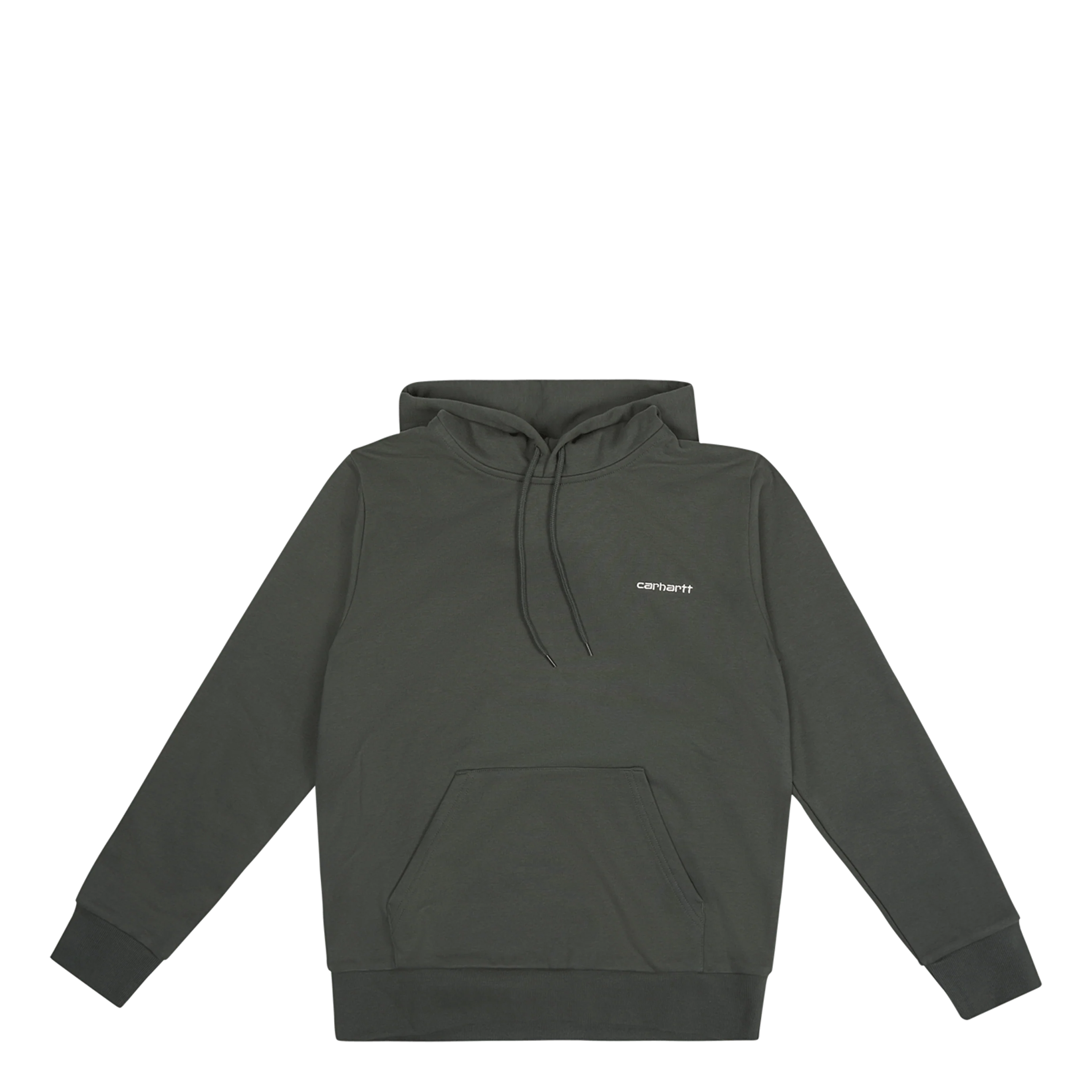 Hooded Script Embroidery Sweat Hemlock
