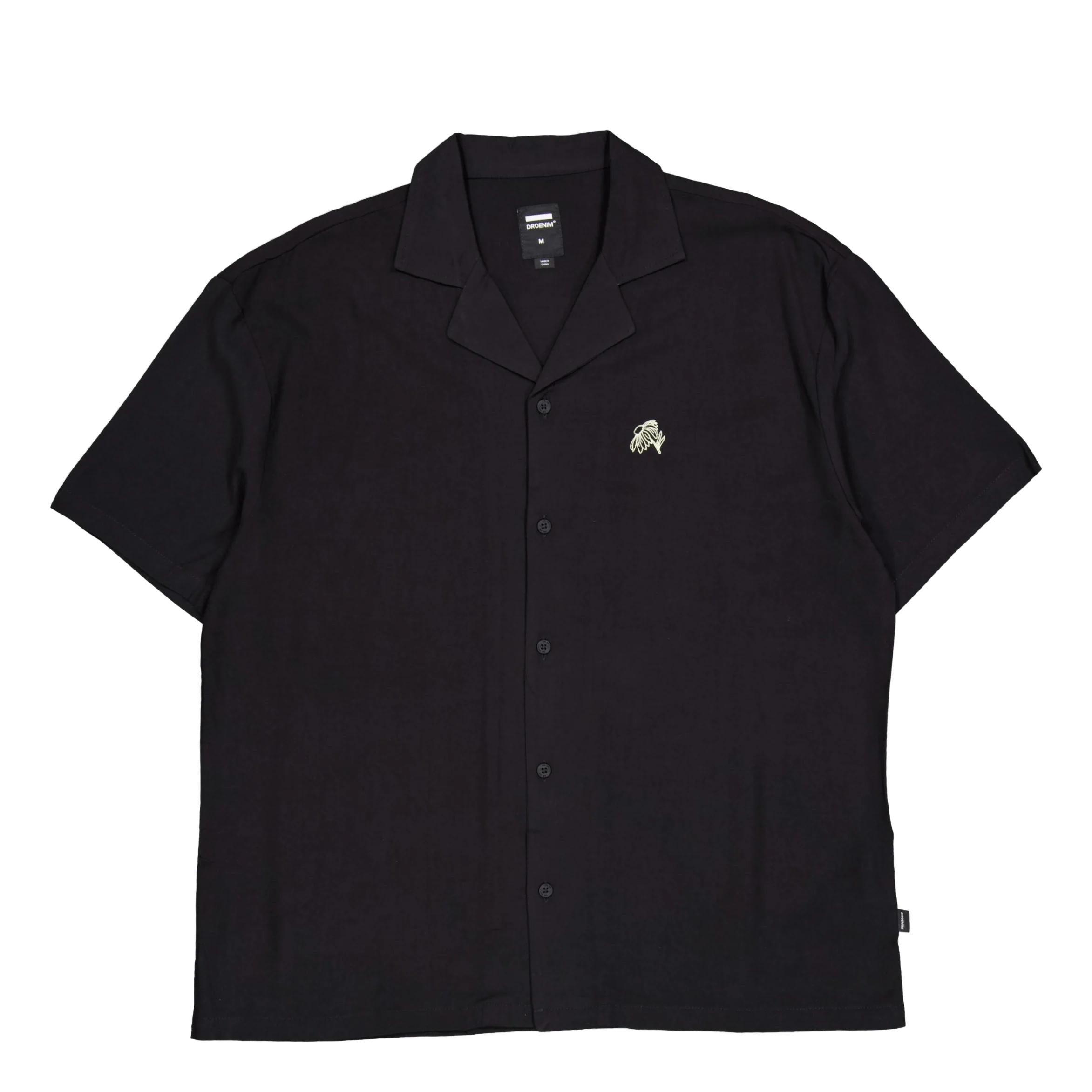 Madi Shirt Ba2 Black Ylw Embroidery - Image 2