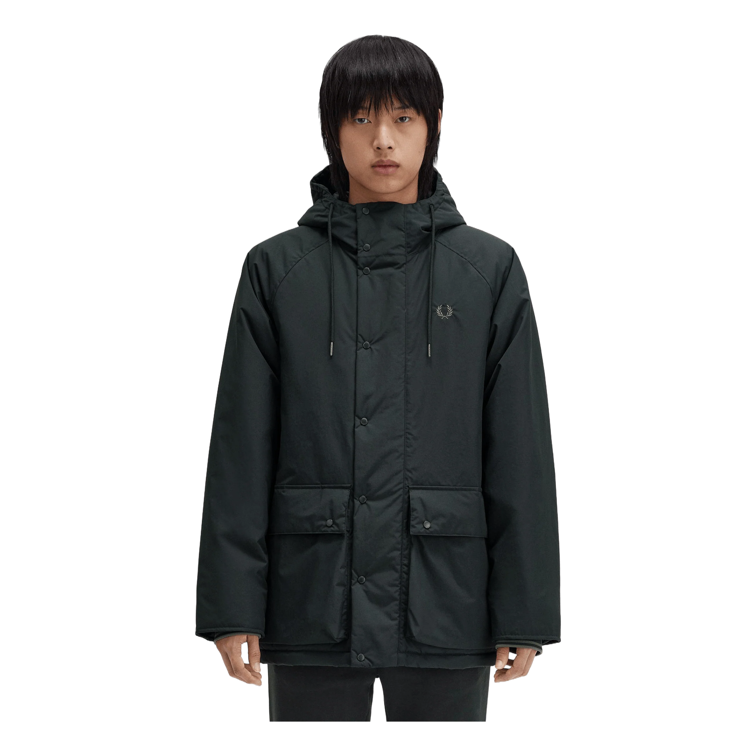 Padded Zip Through Jkt Q20 Night Green - Image 2
