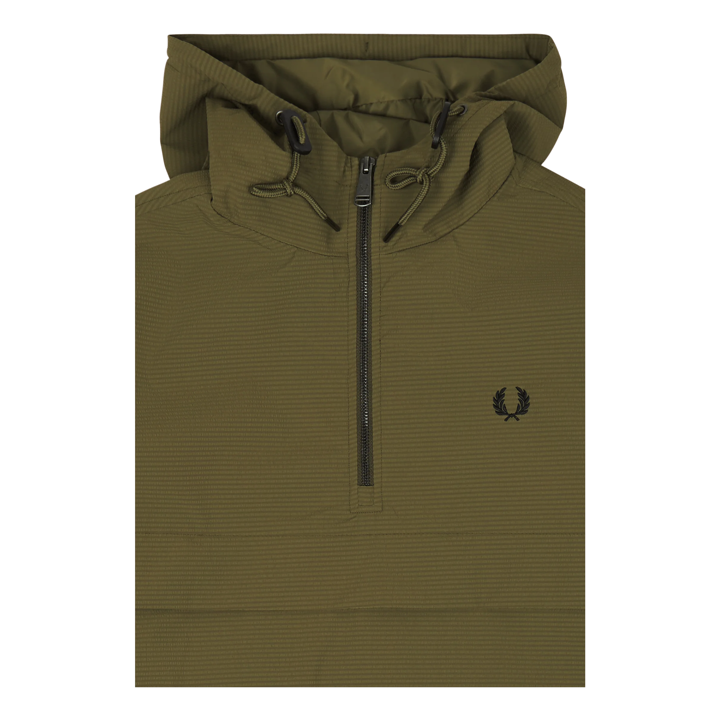 Fred Perry Seersucker Half Zip Jkt Q55 - Image 3