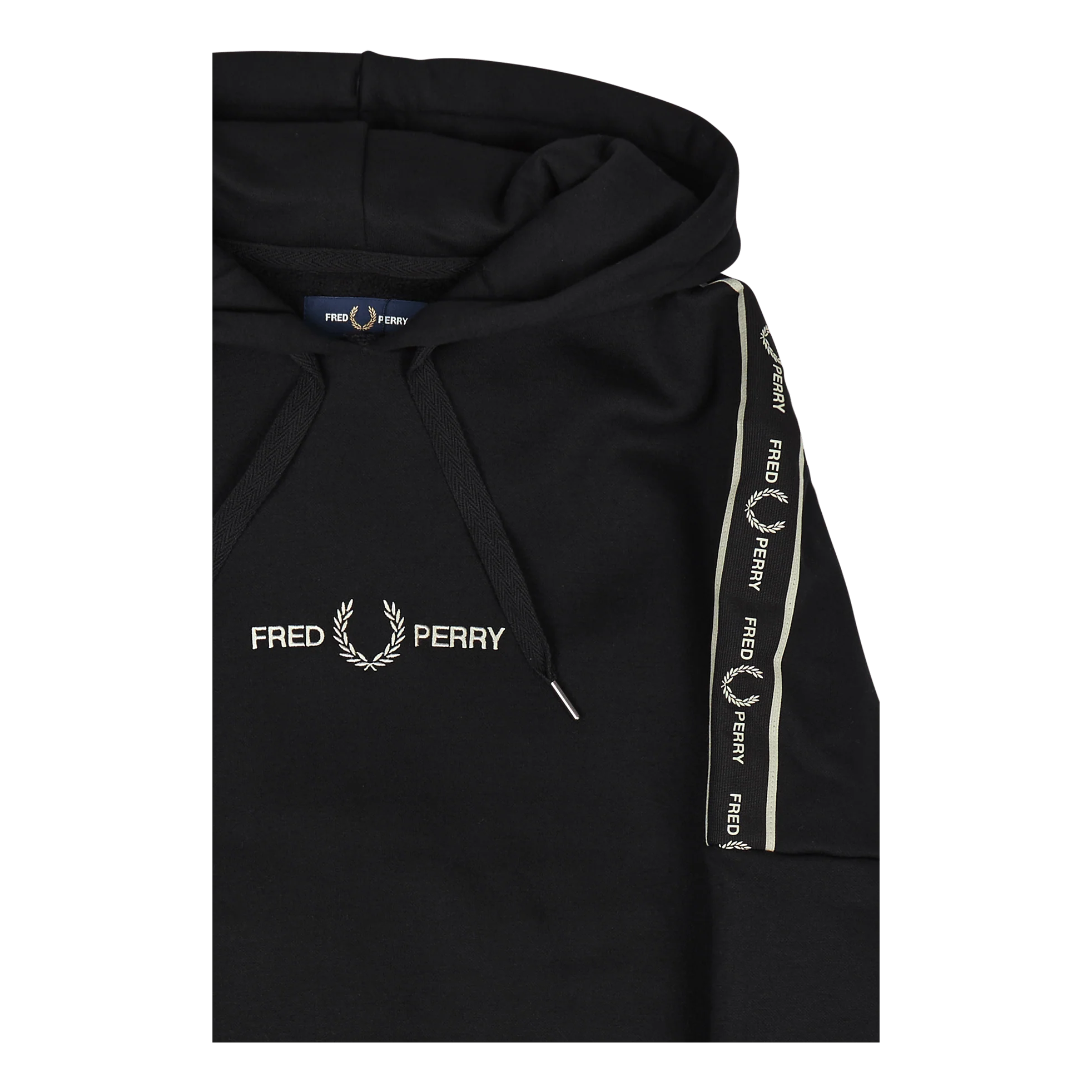 Fred Perry Tape S Hooded Sweatshirt 102 - Image 3