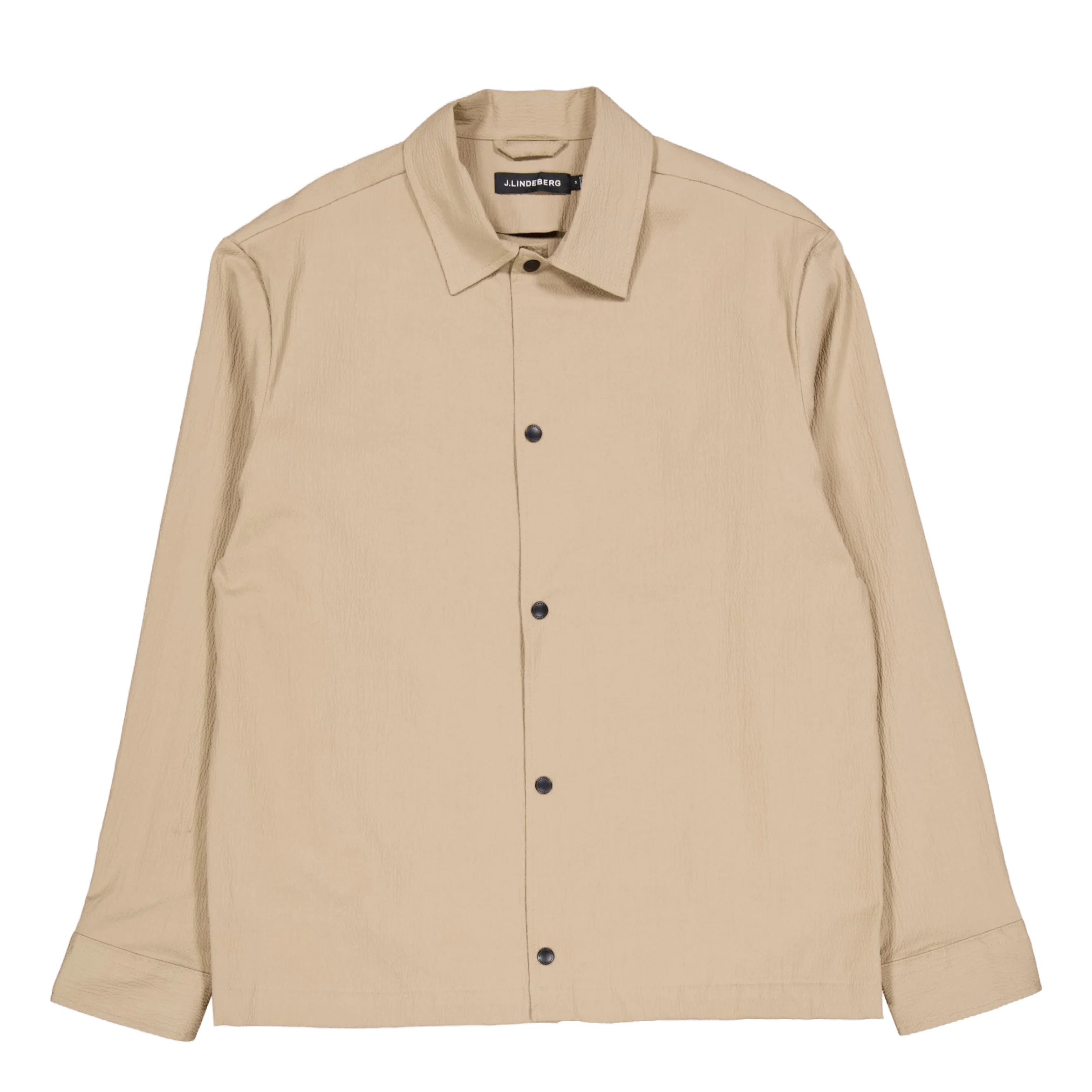 Celian Seersucker Overshirt Batique Khaki - Image 2