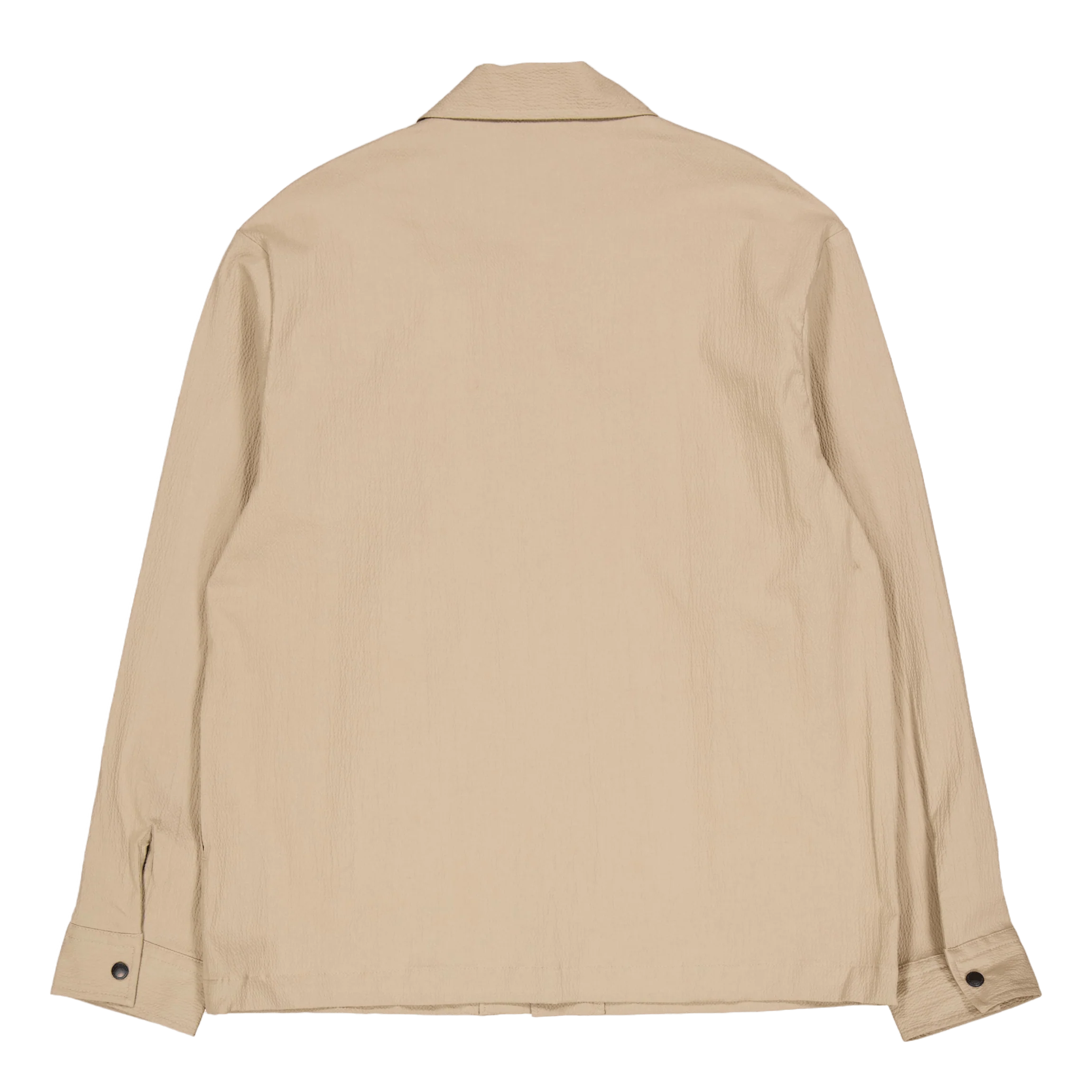 Celian Seersucker Overshirt Batique Khaki - Image 3