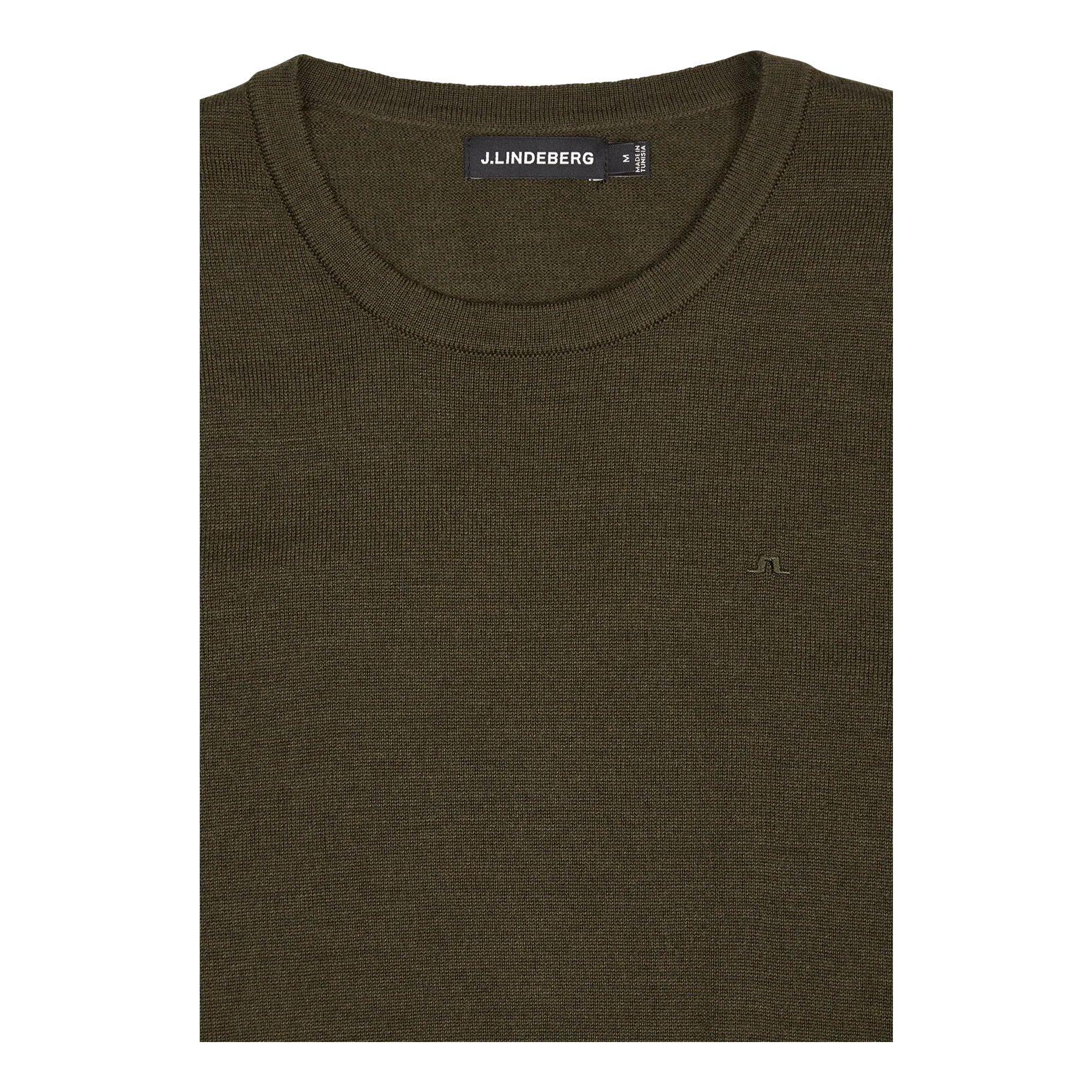 Lyle Merino Crew Neck Sweater Forest - Image 3