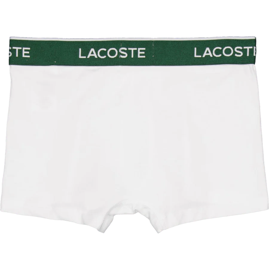 3-pack Stretch Cotton Trunks Black/white-silver Chine - Image 3
