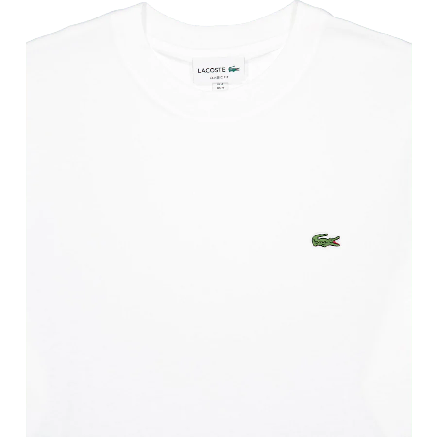 Long Sleeved Cotton T-shirt White - Image 3