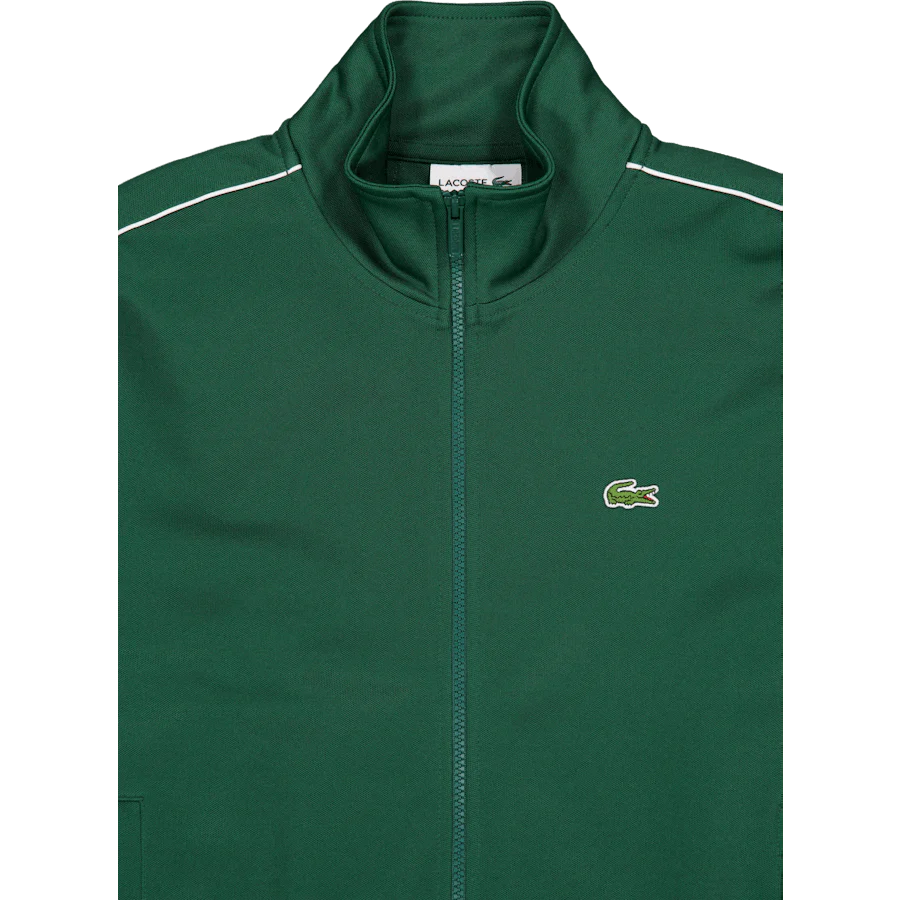Paris Piqué Zip Front Track Ja Pine Green 132 - Image 3