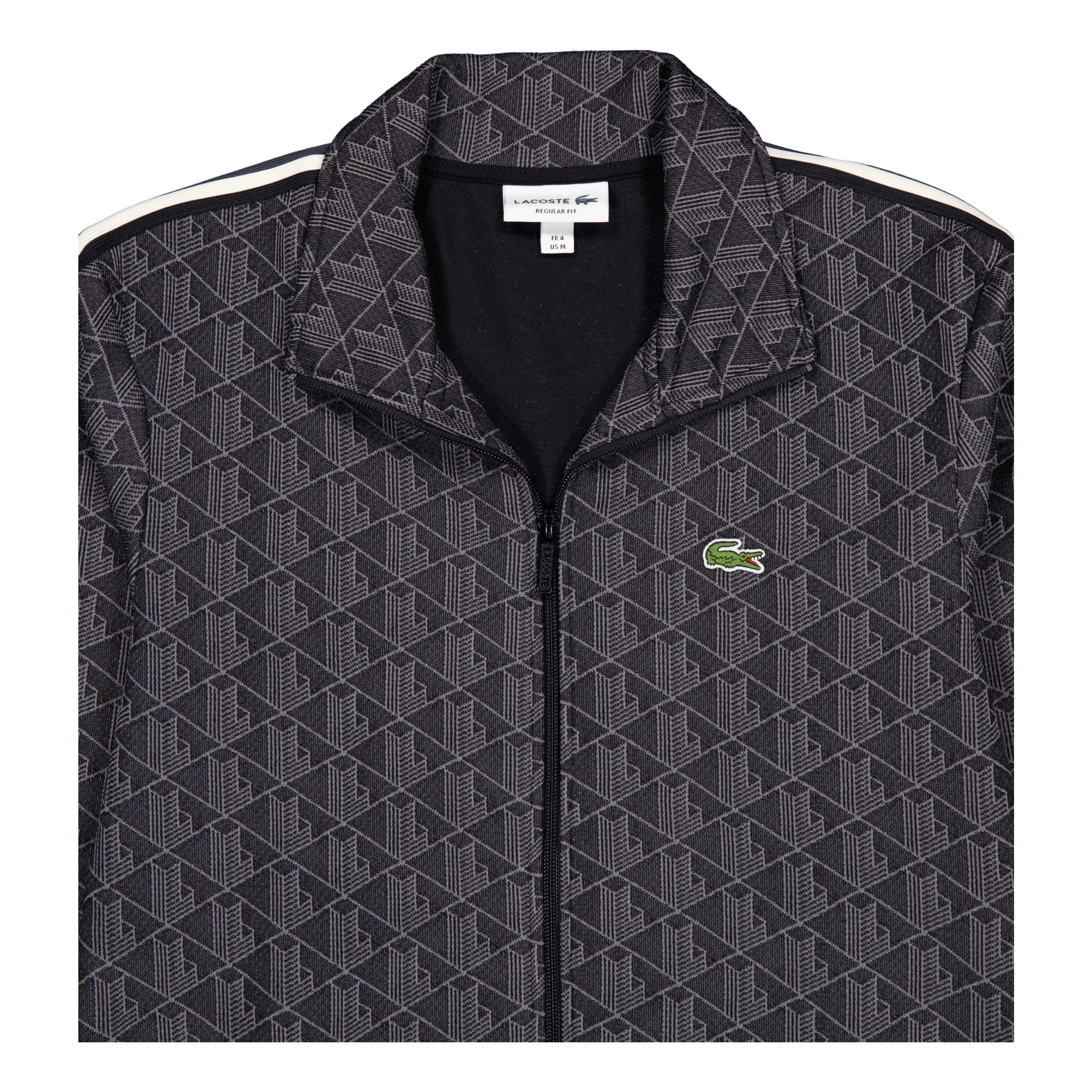 Paris Zip-up Jacquard Track Ja 4pc Black/dark Grey - Image 3