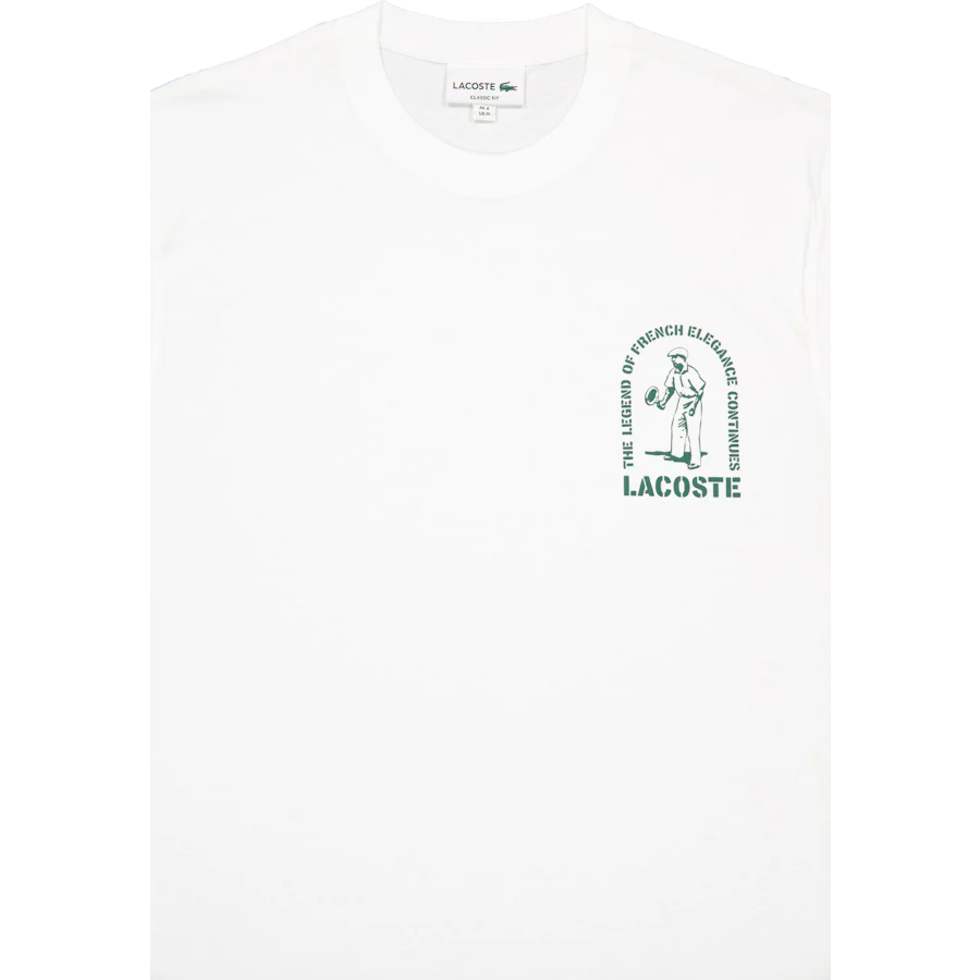 Printed Cotton T-shirt White - Image 2