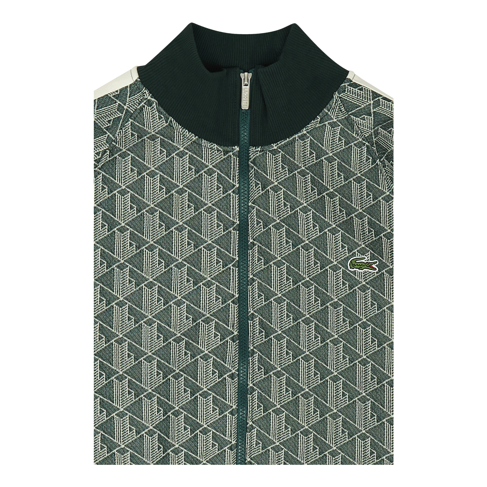 Lacoste Regular Fit Monogram Zip Sweat - Image 3