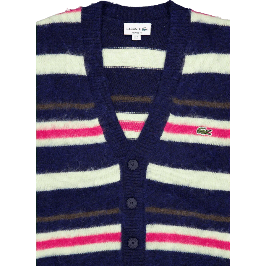 Relaxed Fit Striped Alpaca Woo Navy Blue/pollen 0-bigarr - Image 3
