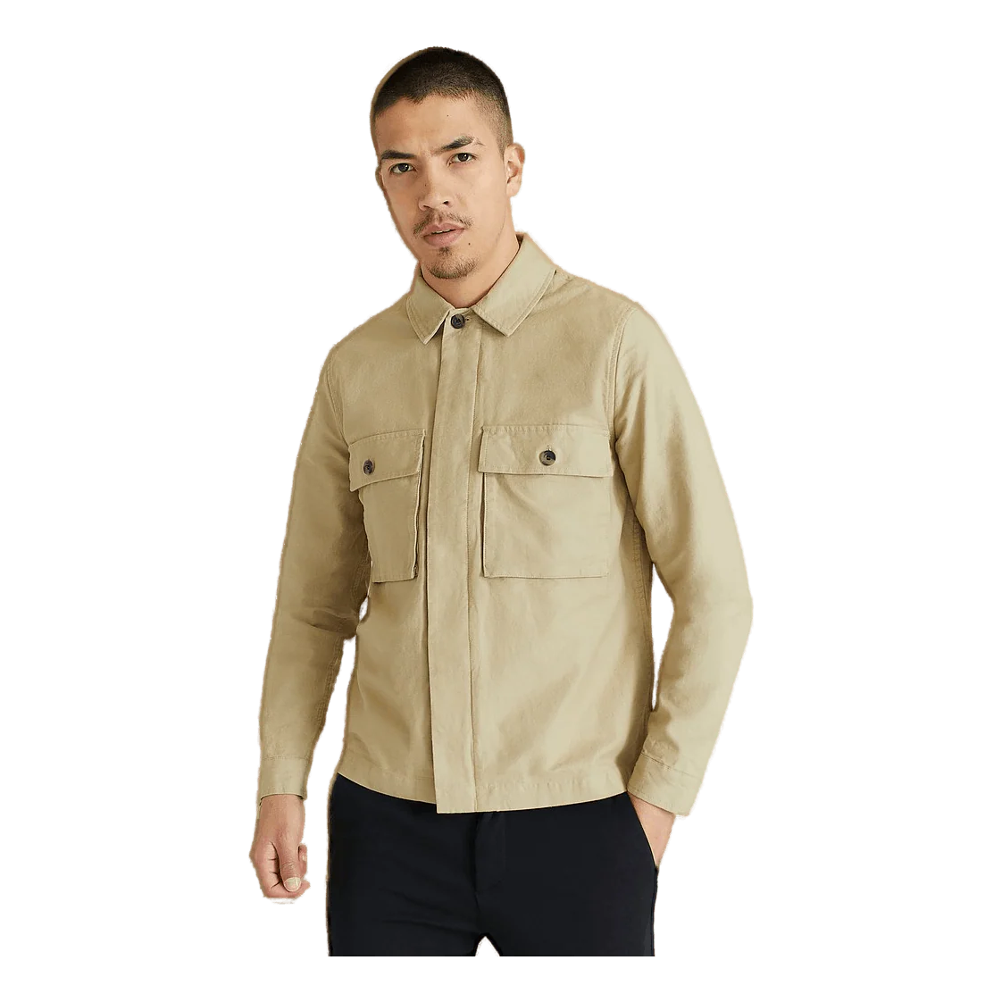 Monterey Overshirt Khaki - Image 3