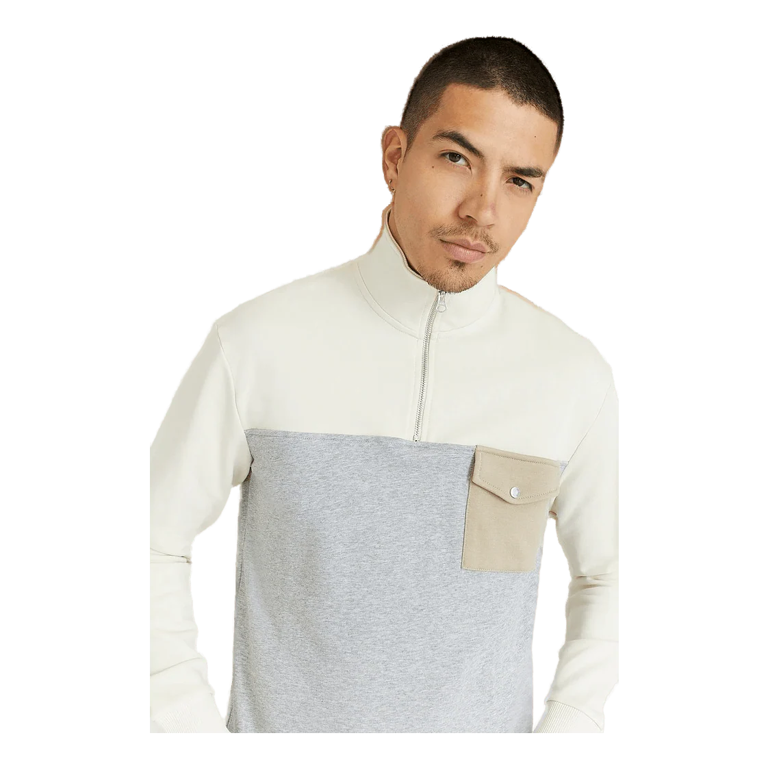 Les Deux Capri Block Halfzip Sweatshirt
