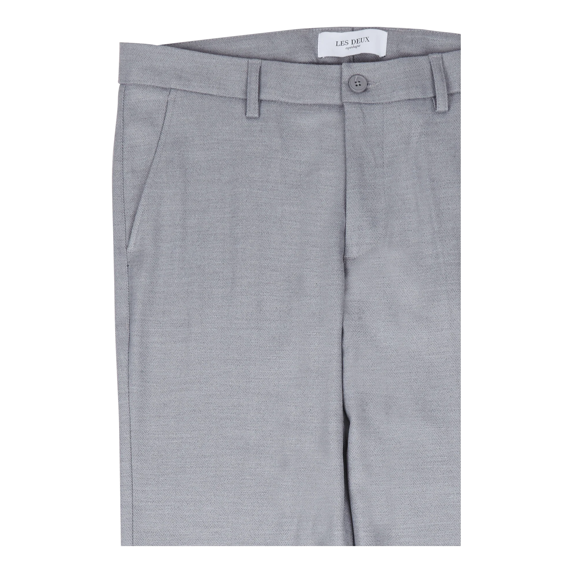 Les Deux Como Reg Herringbone Suit Pant Light - Image 3