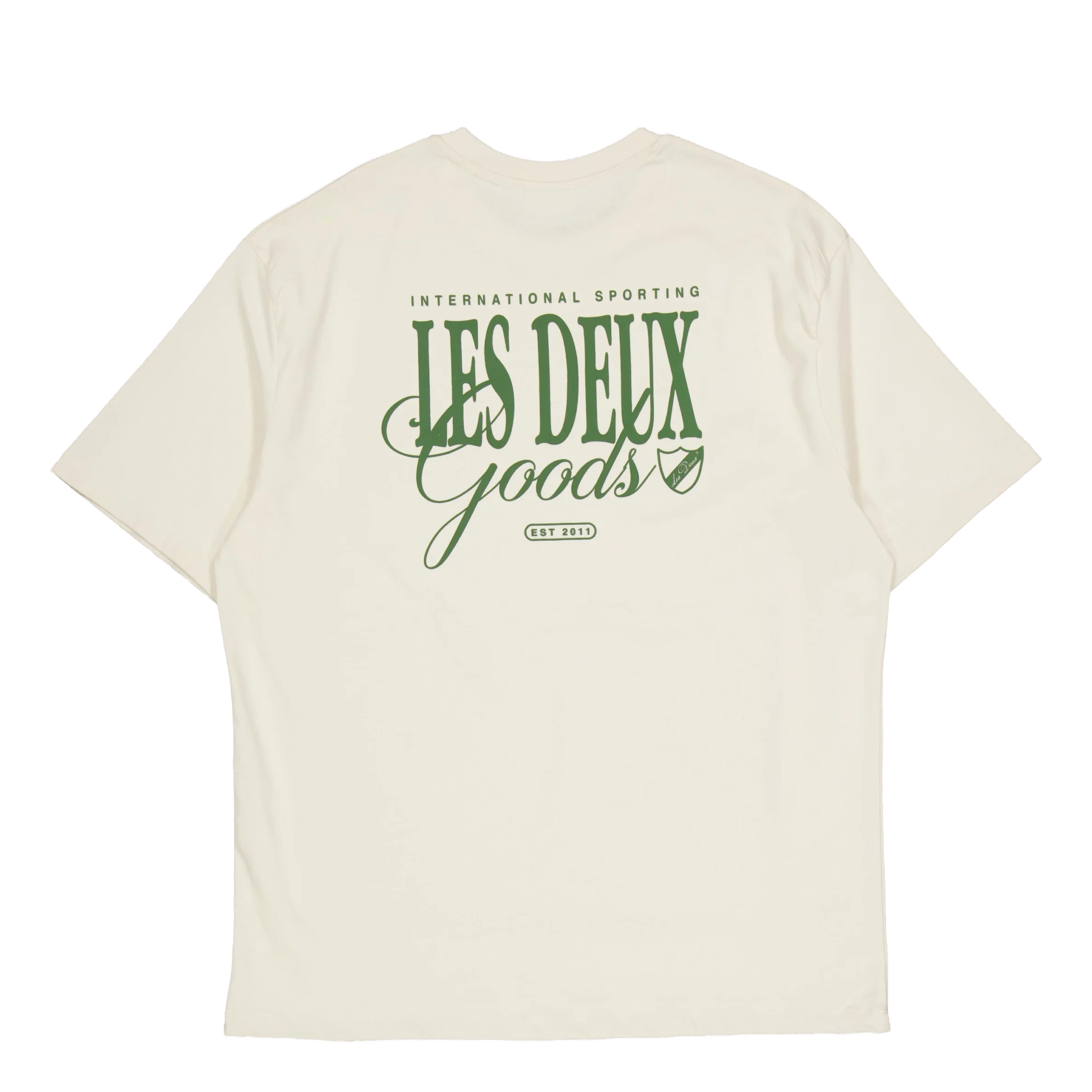 Goods T-shirt Ivory/chive Green - Image 3