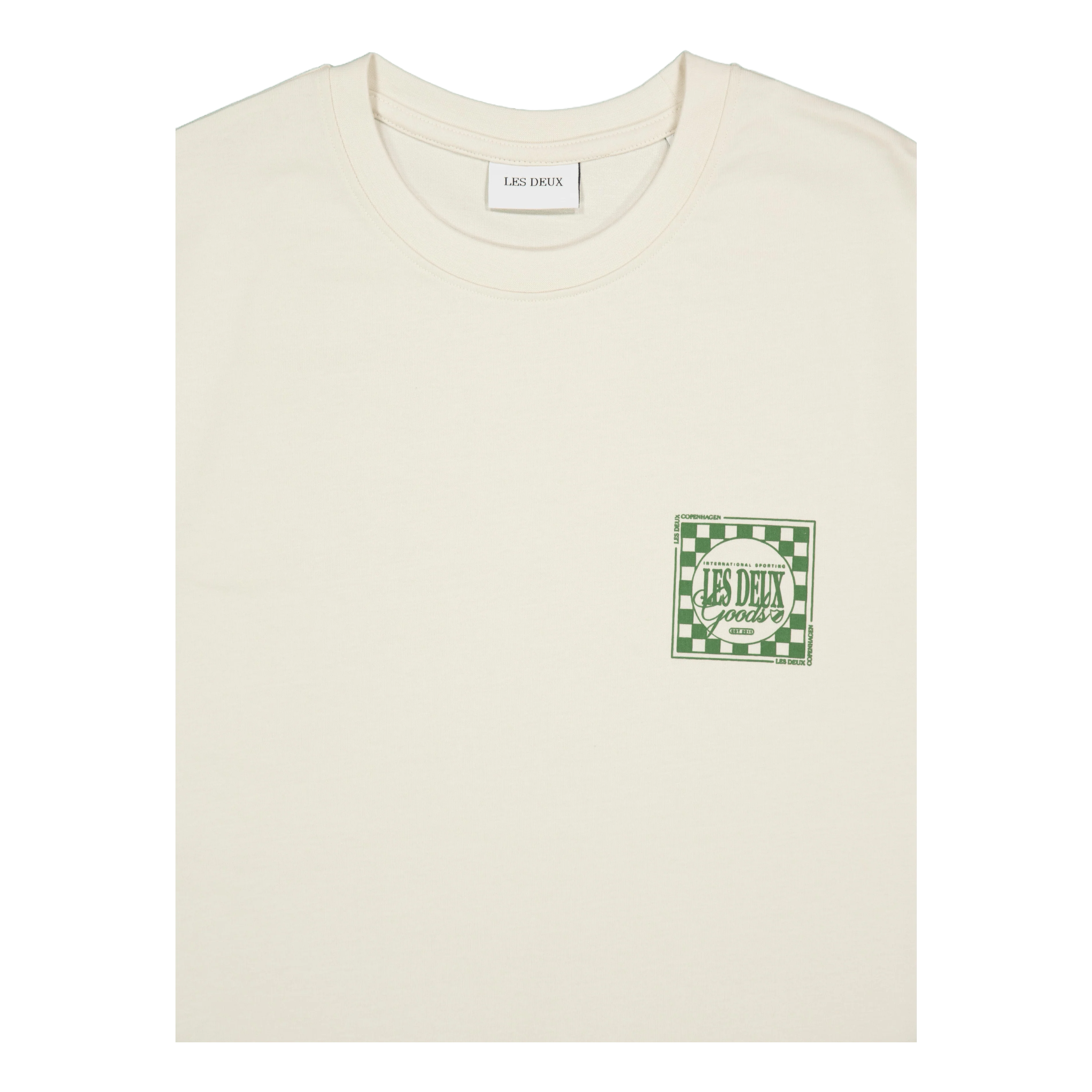 Goods T-shirt Ivory/chive Green - Image 4