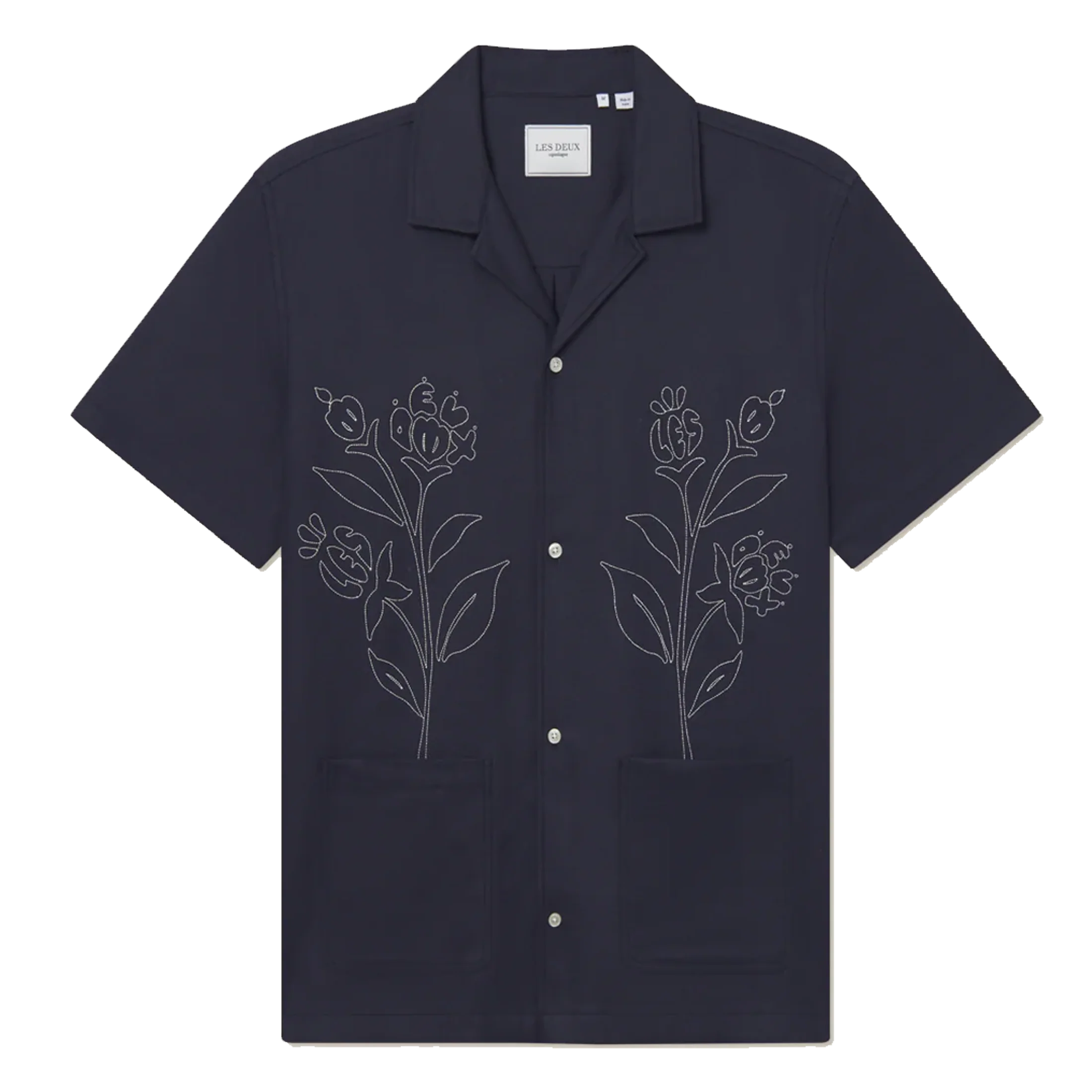 Kingsley Aoe Ss Shirt Dark Navy