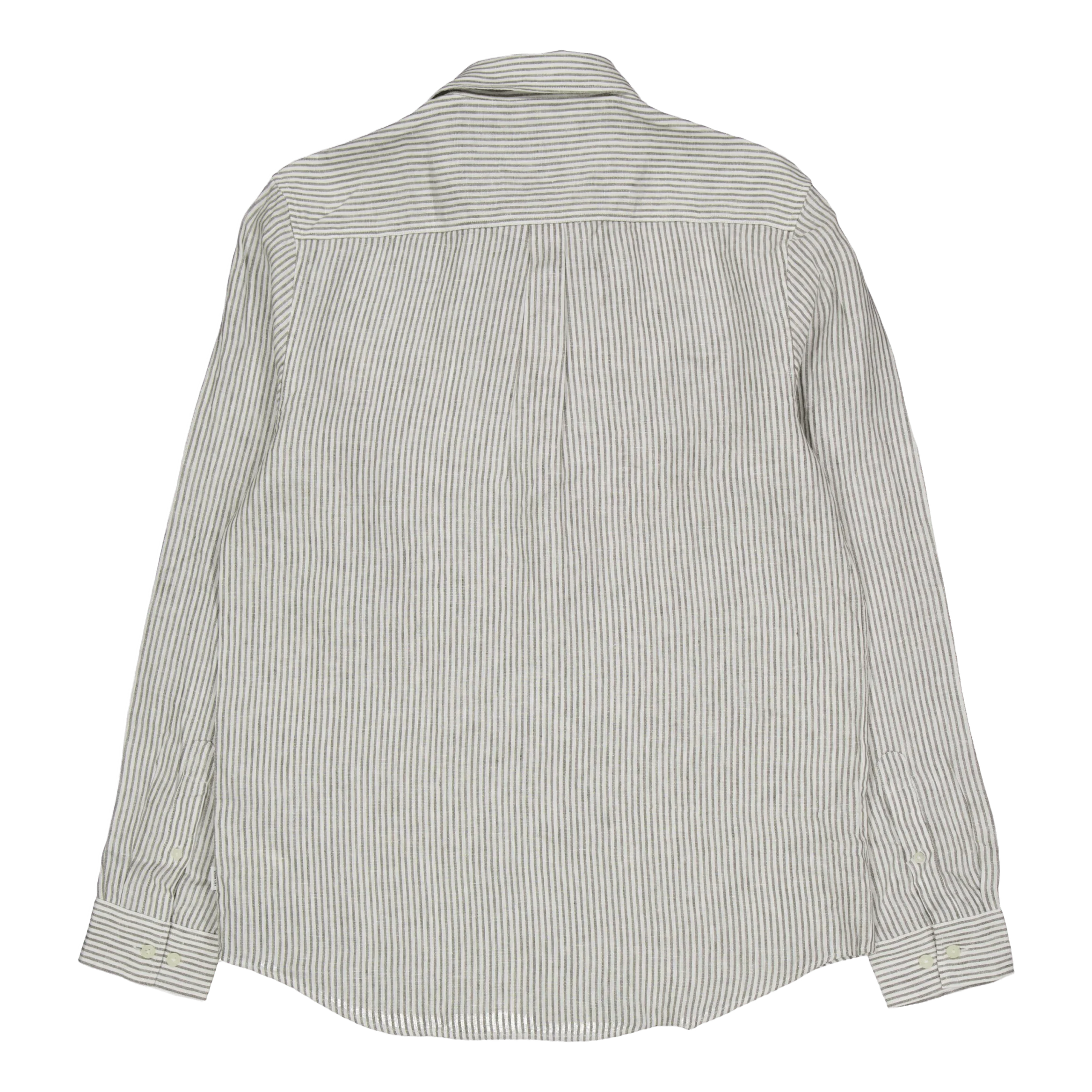 Kristian Linen B.d. Shirt Light Ivory/lichen Green - Image 2