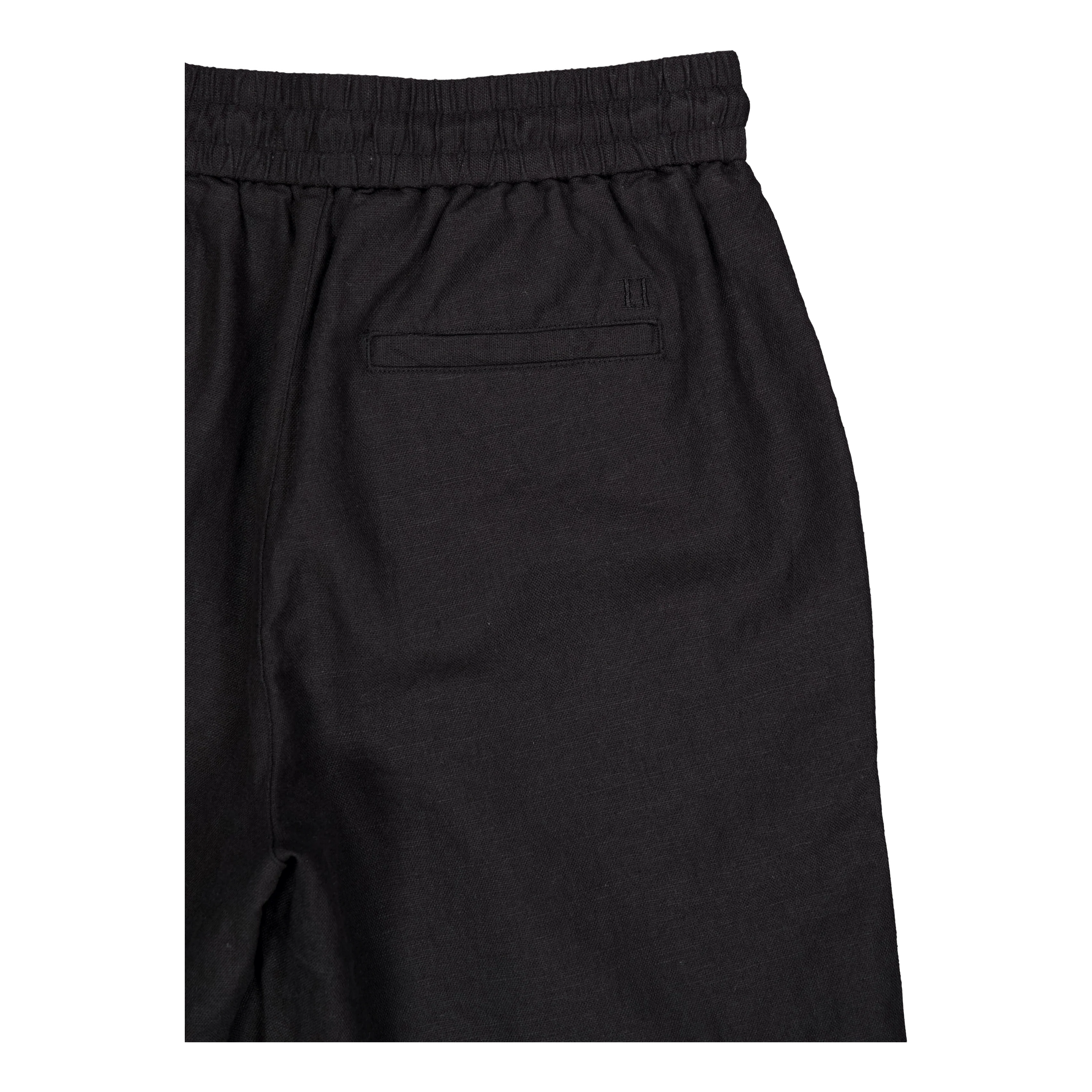 Otto Linen Shorts Black - Image 4