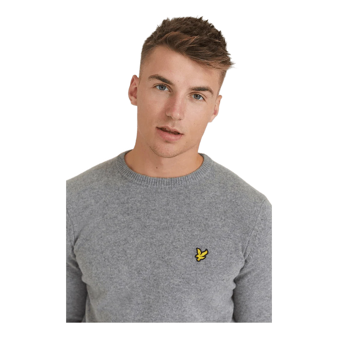 Crew Neck Lambswool Blend Jump