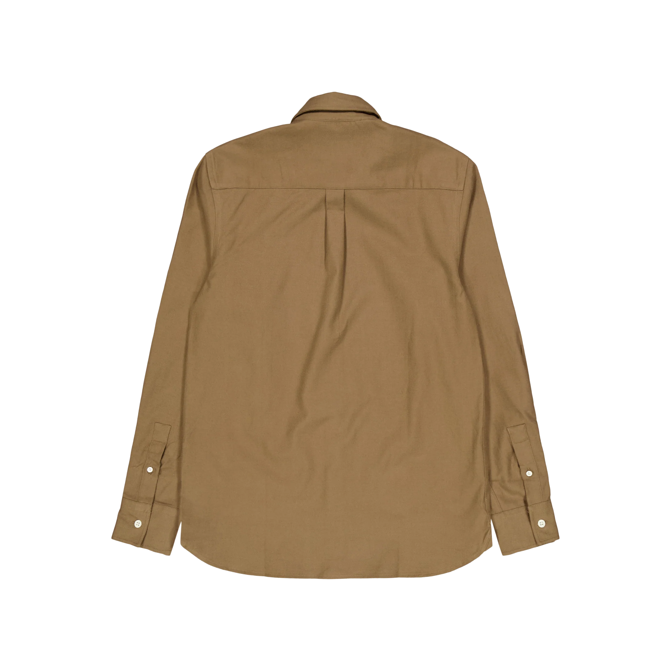 Plain Flannel Shirt X080 Linden Khaki - Image 2