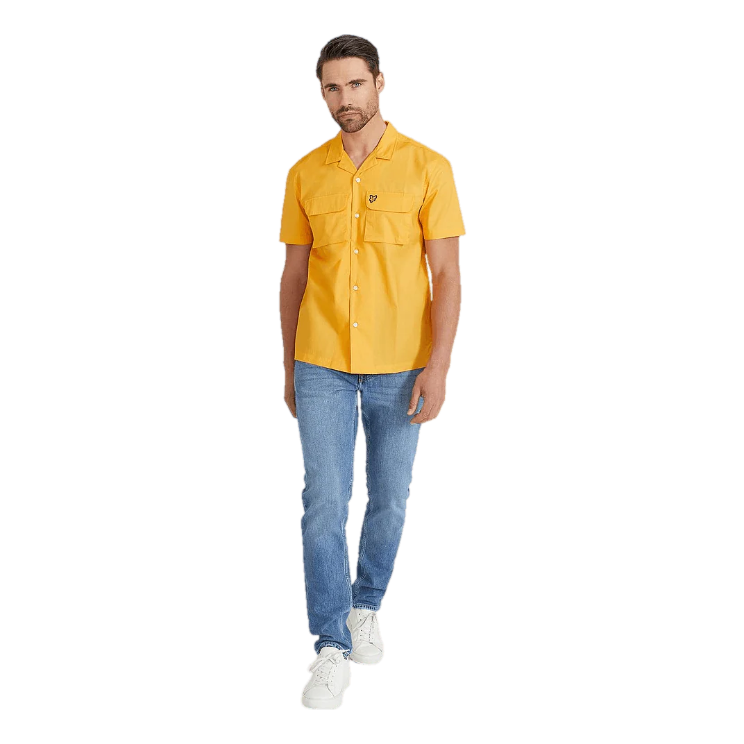 Lyle & Scott Utility Pocket Shirt W103 Sunflower - Image 3