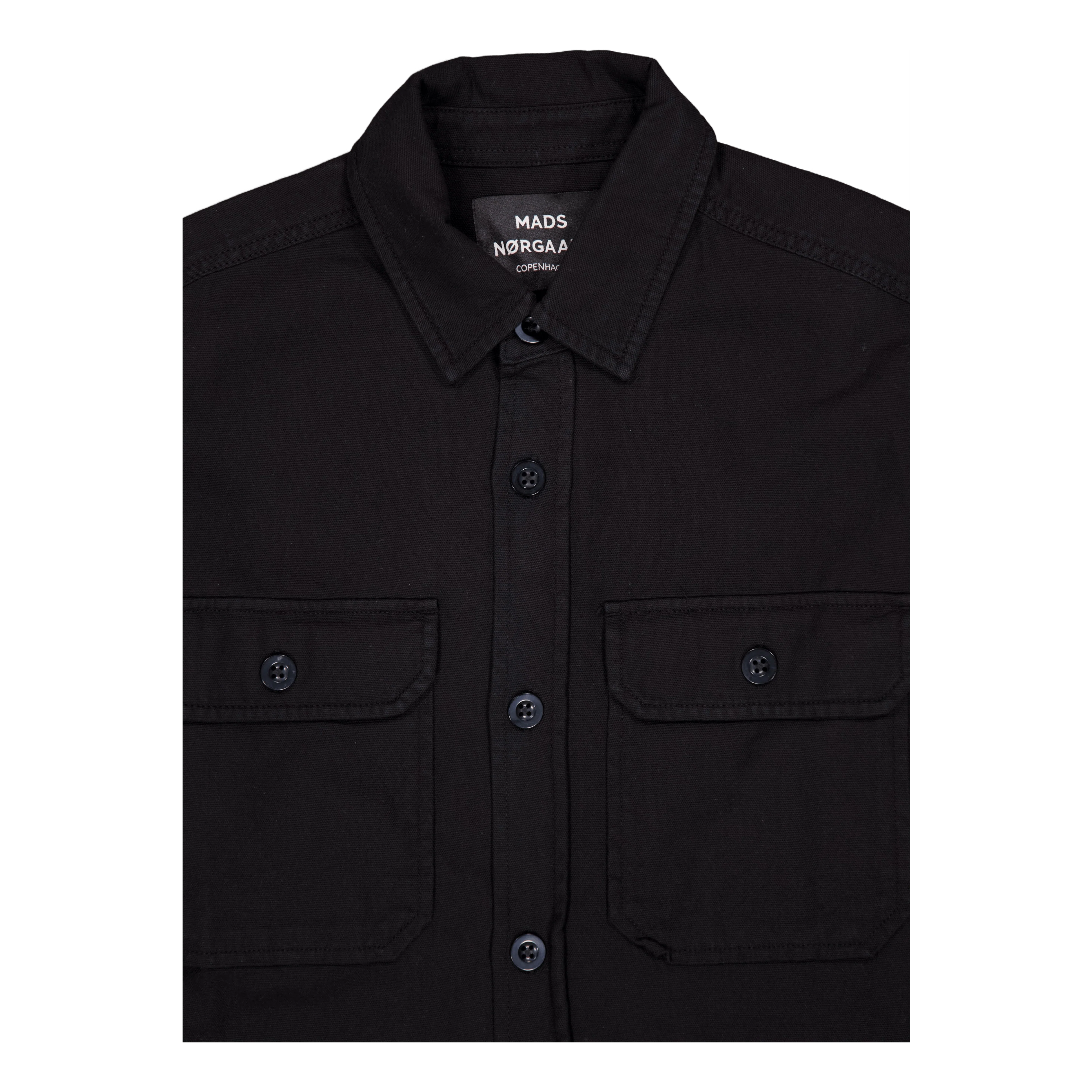 Dyed Canvas Skyler Shirt 1 Black - Image 3