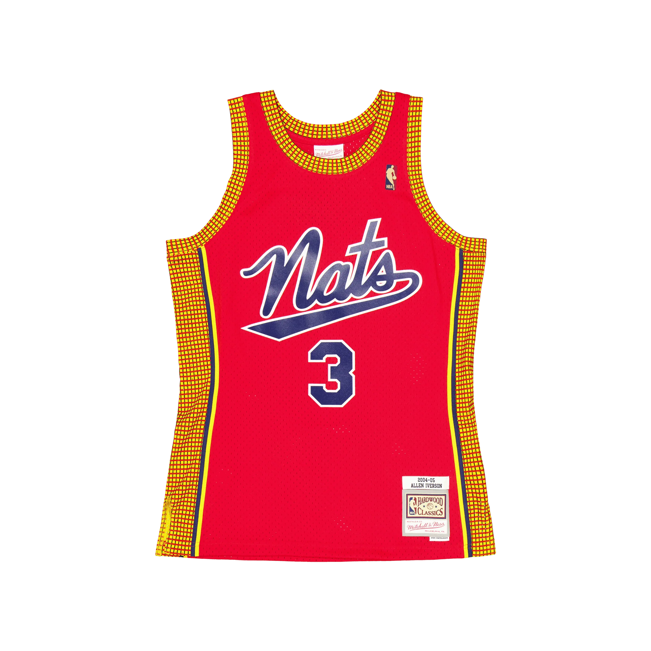 76ers Swingman Jersey Iverson Light Red
