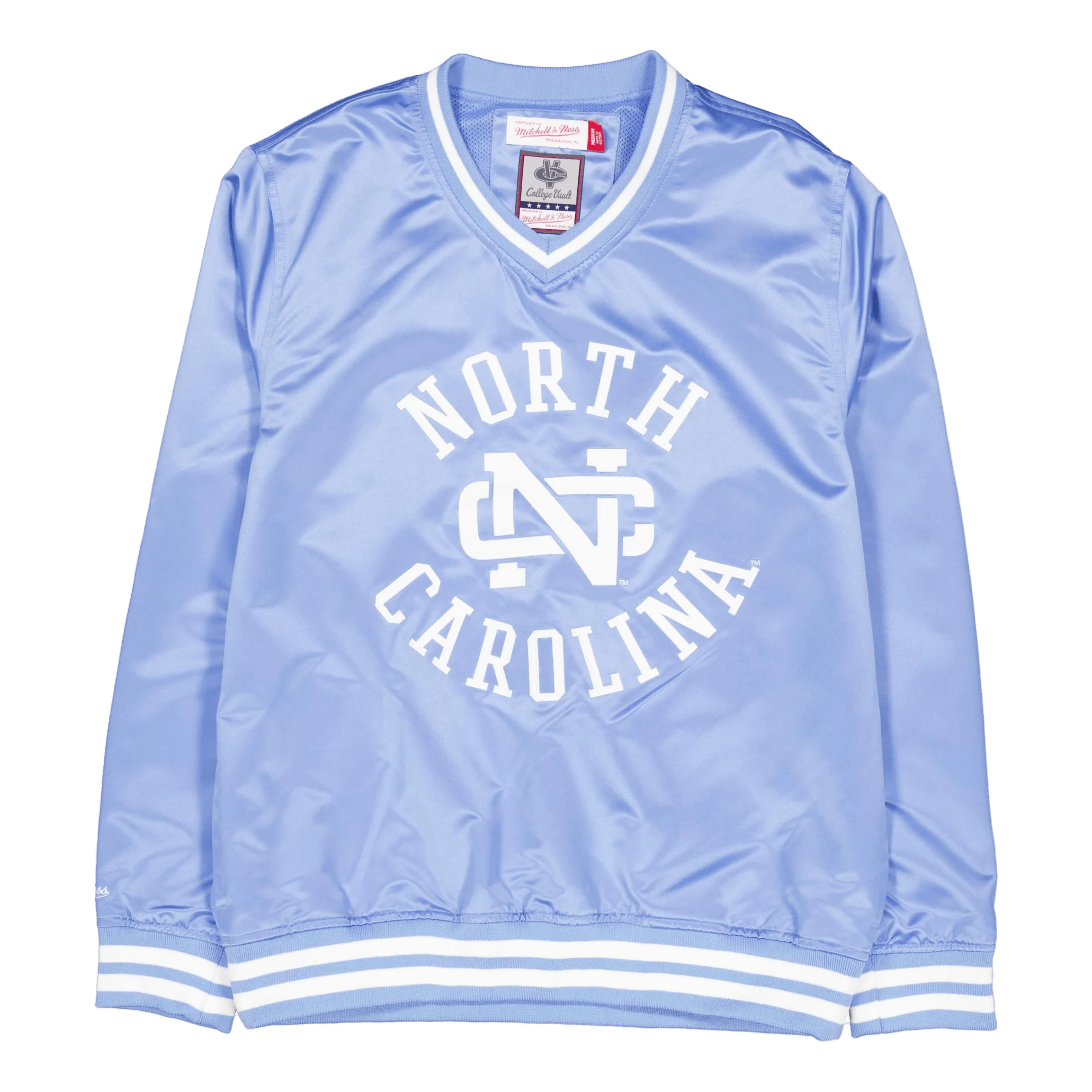 Sideline Pullover Satin Jacket Light Blue