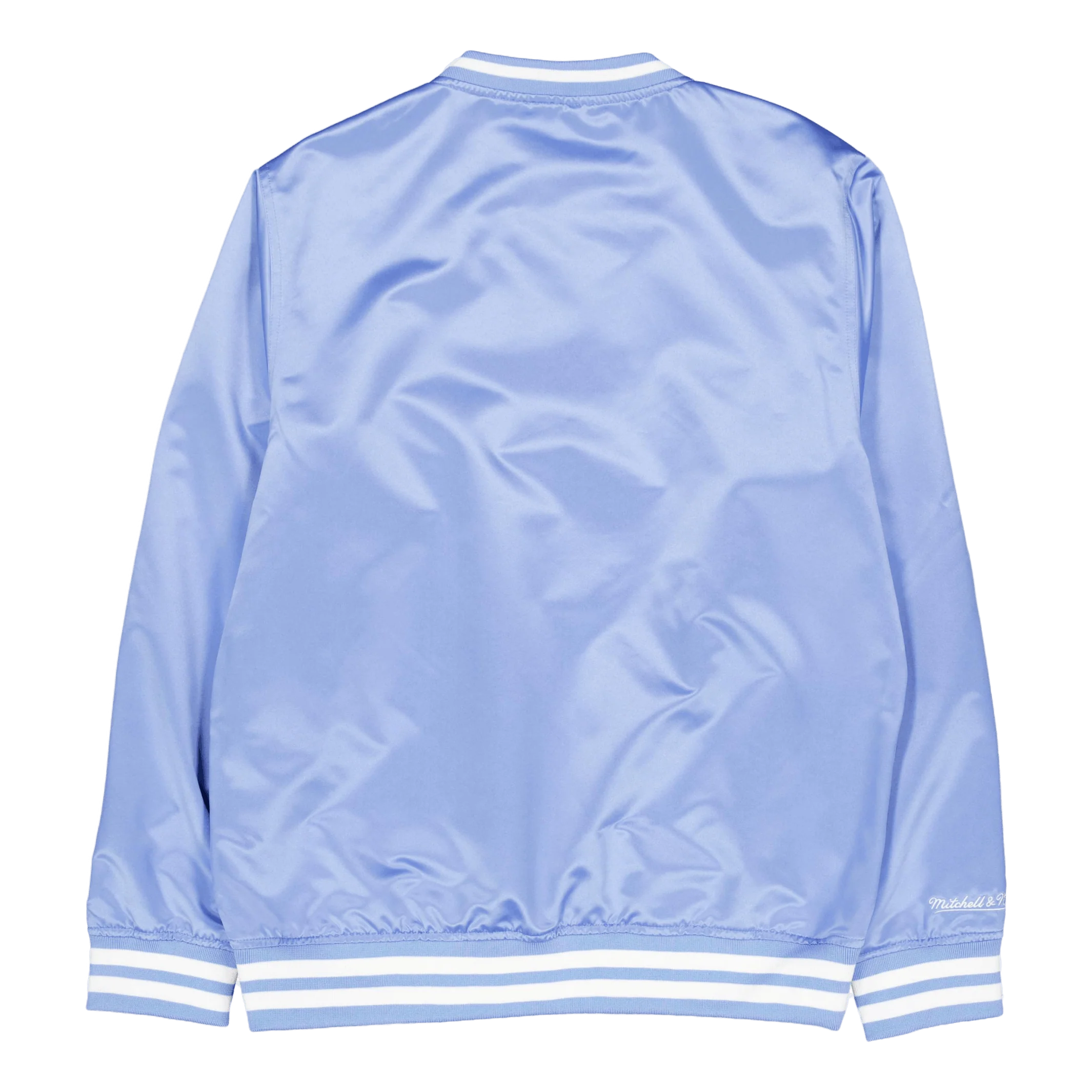 Sideline Pullover Satin Jacket Light Blue - Image 2