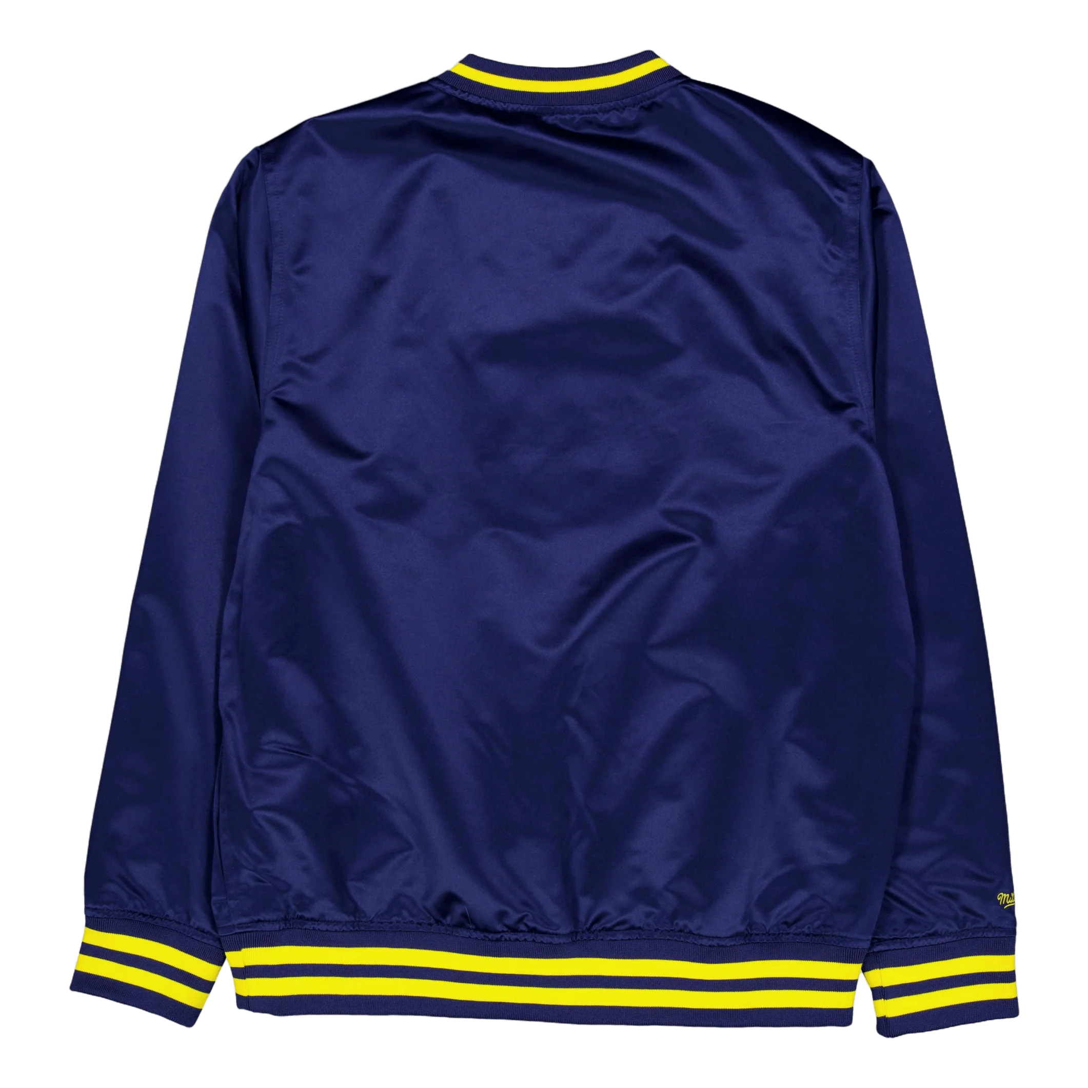 Sideline Pullover Satin Jacket Navy - Image 2