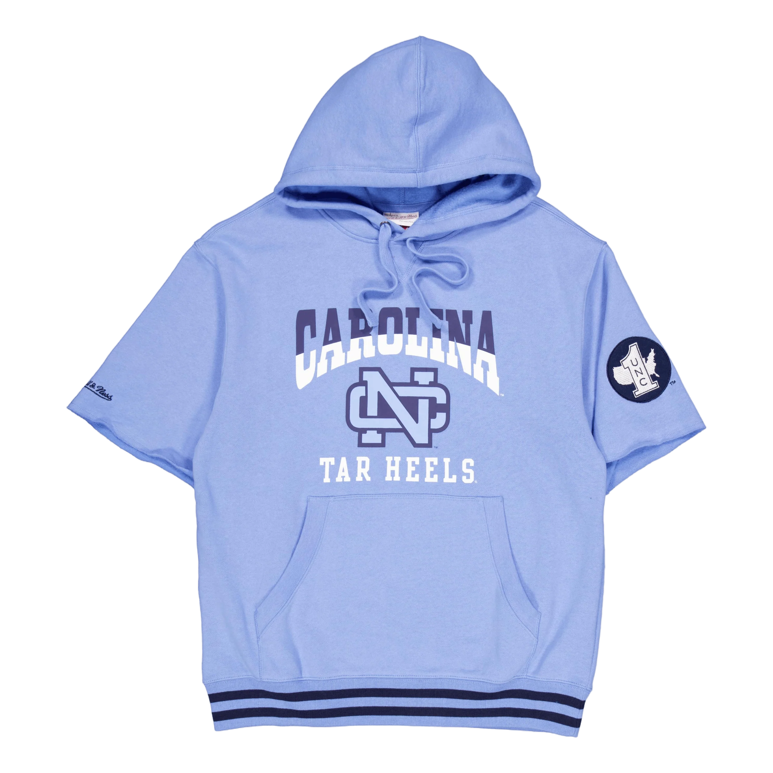 Unc Pre-game Ss Fleece Hoodie Light Blue