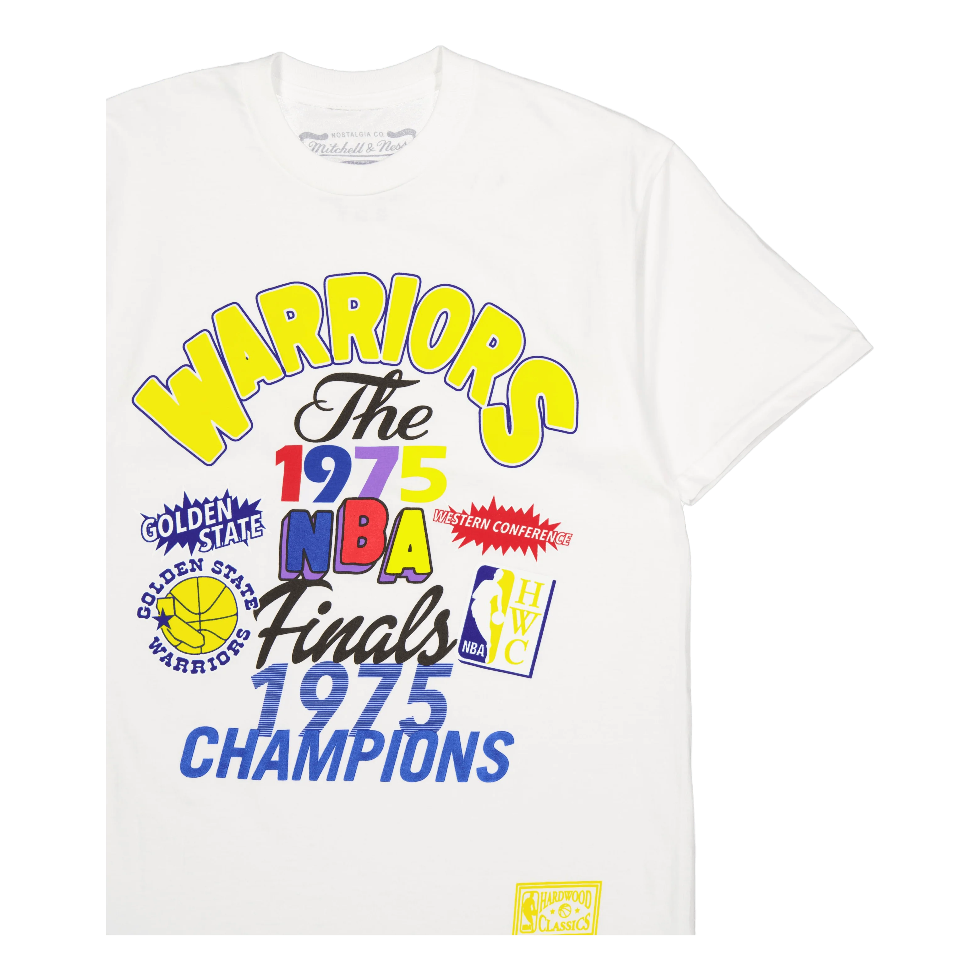 Warriors Champs Fest Ss Tee Hw White - Image 3