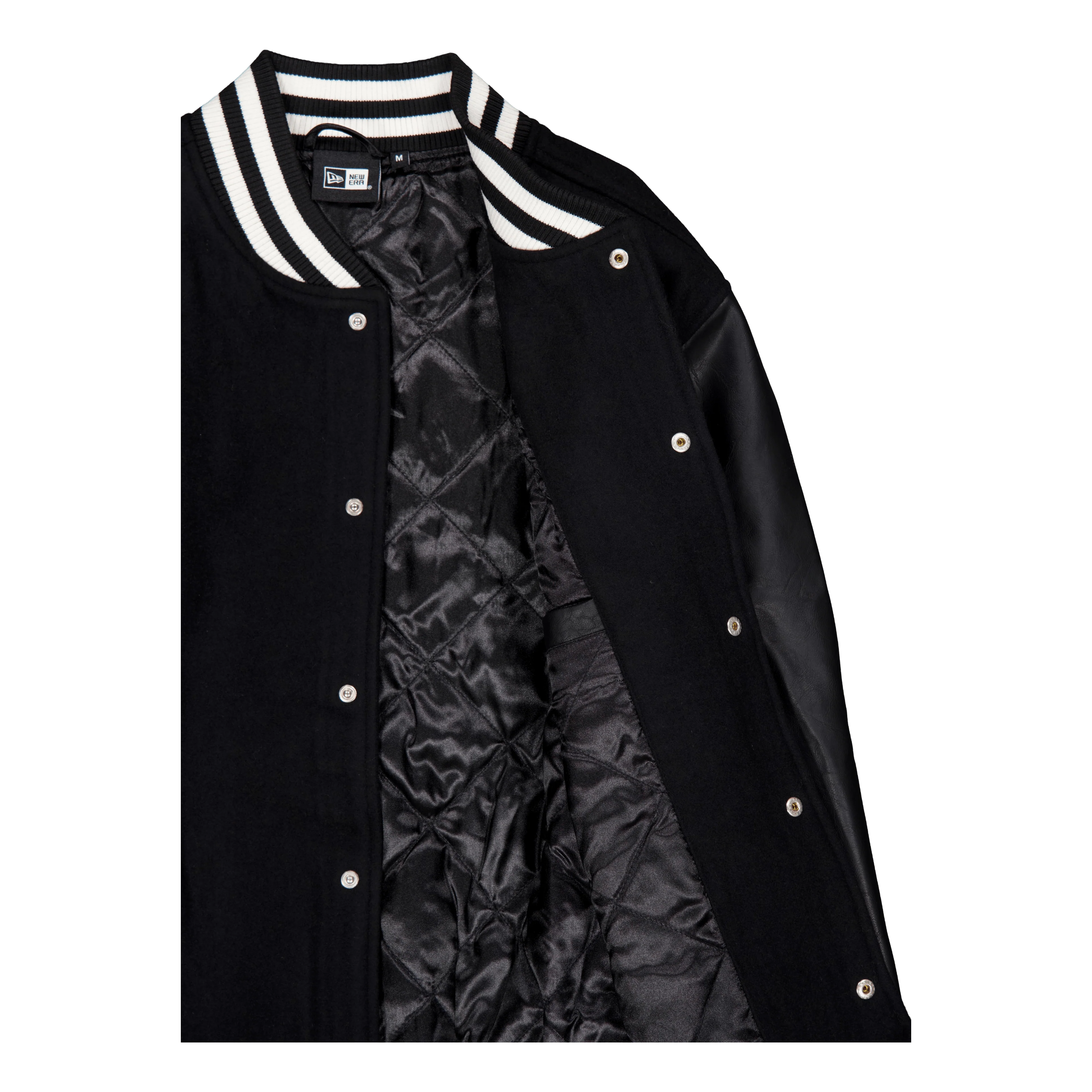 Ne Varsity Jacket Newera Blkwhi - Image 4